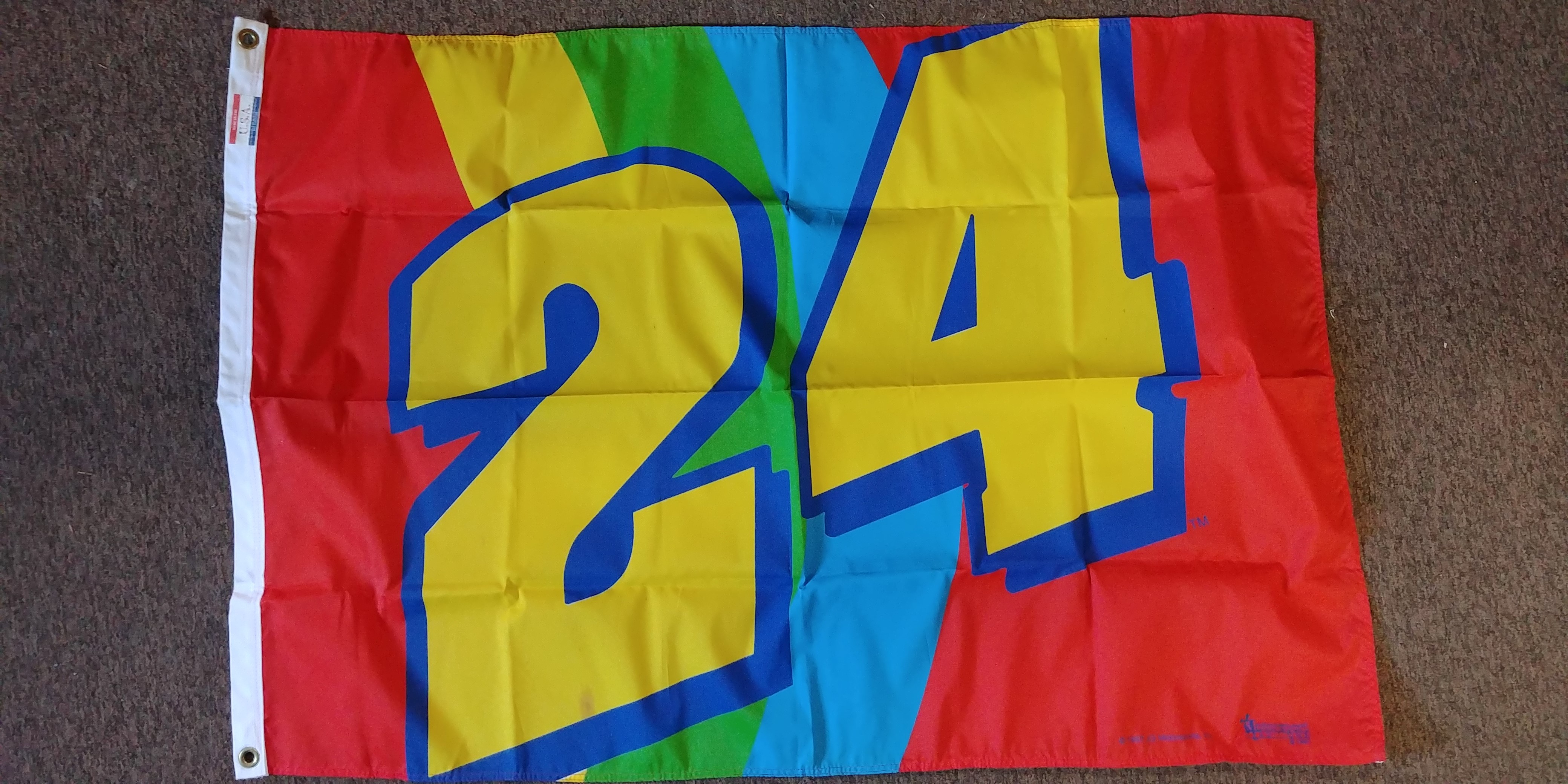 1994 Jeff Gordon Rainbow Big Number flag