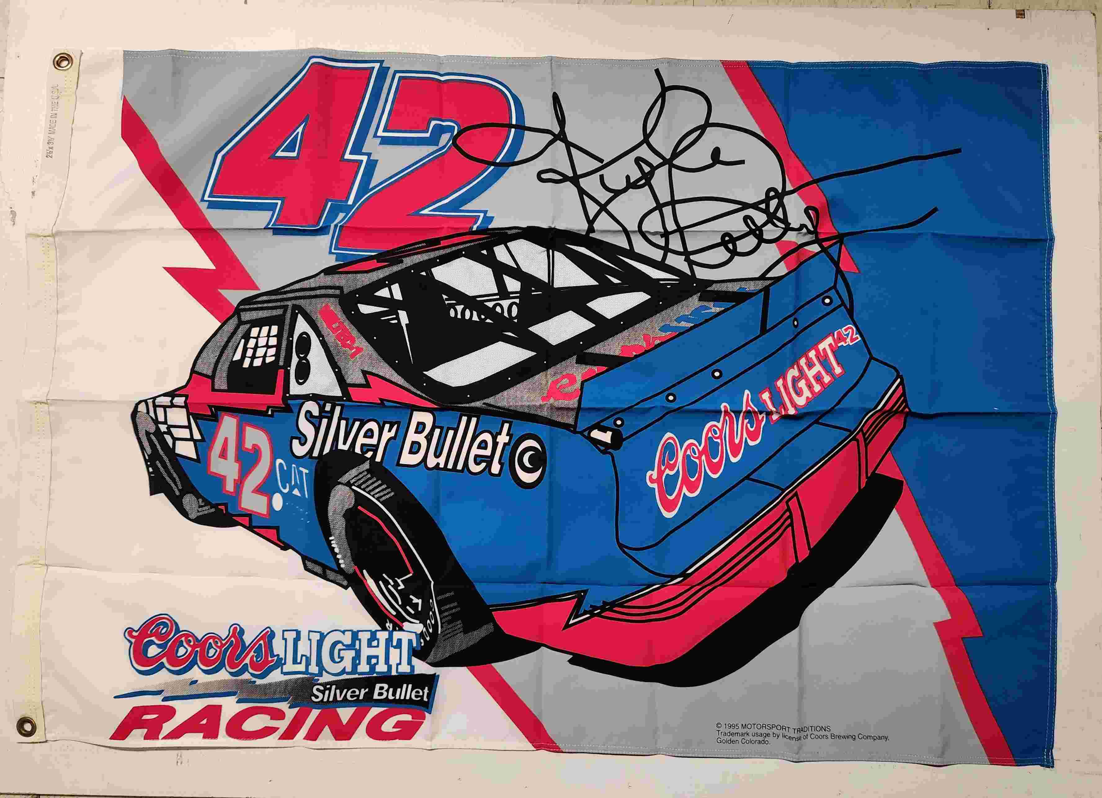 1995 Kyle Petty Coors Light fan flag