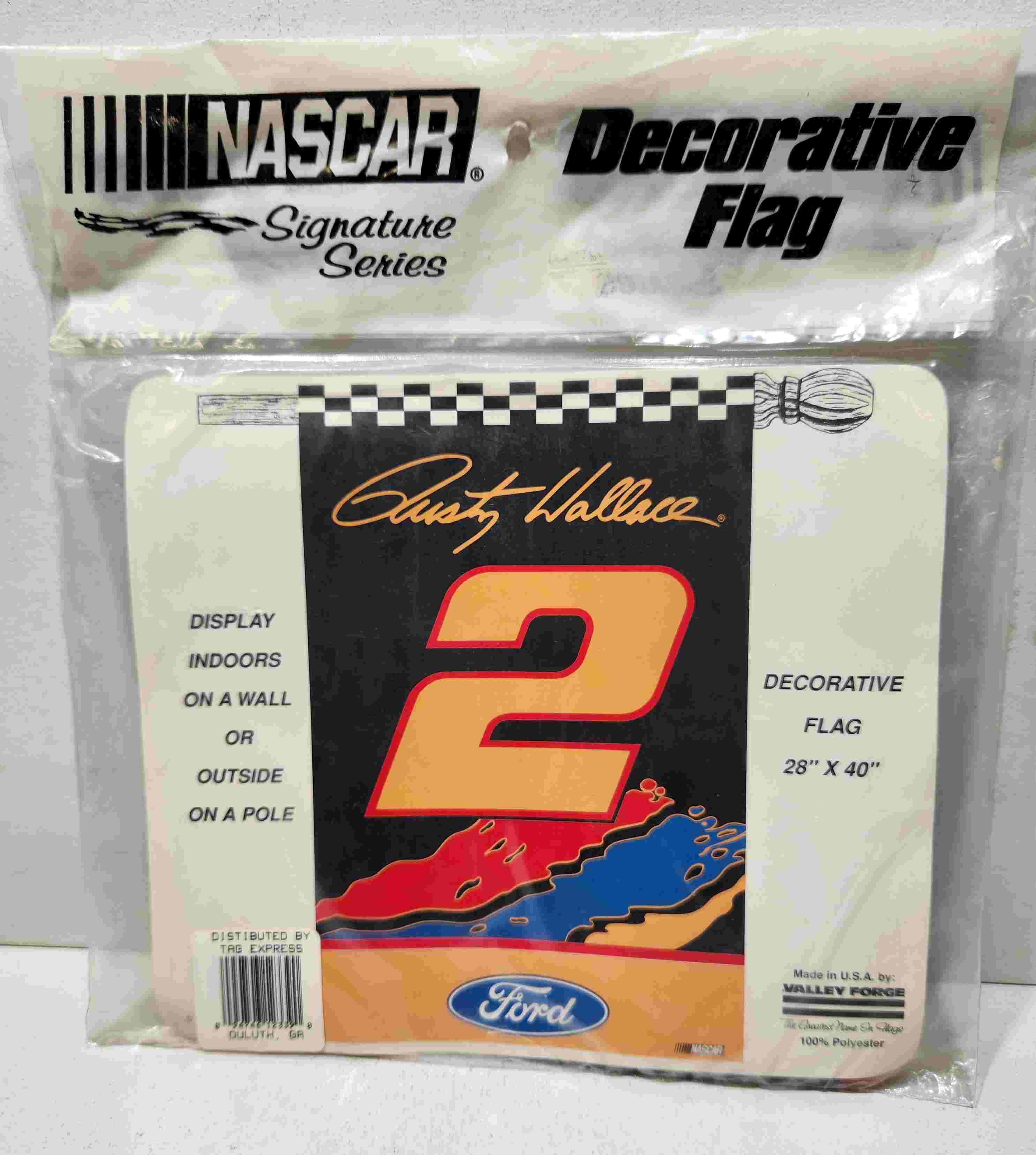 1996 Rusty Wallace Miller Splash Pole flag