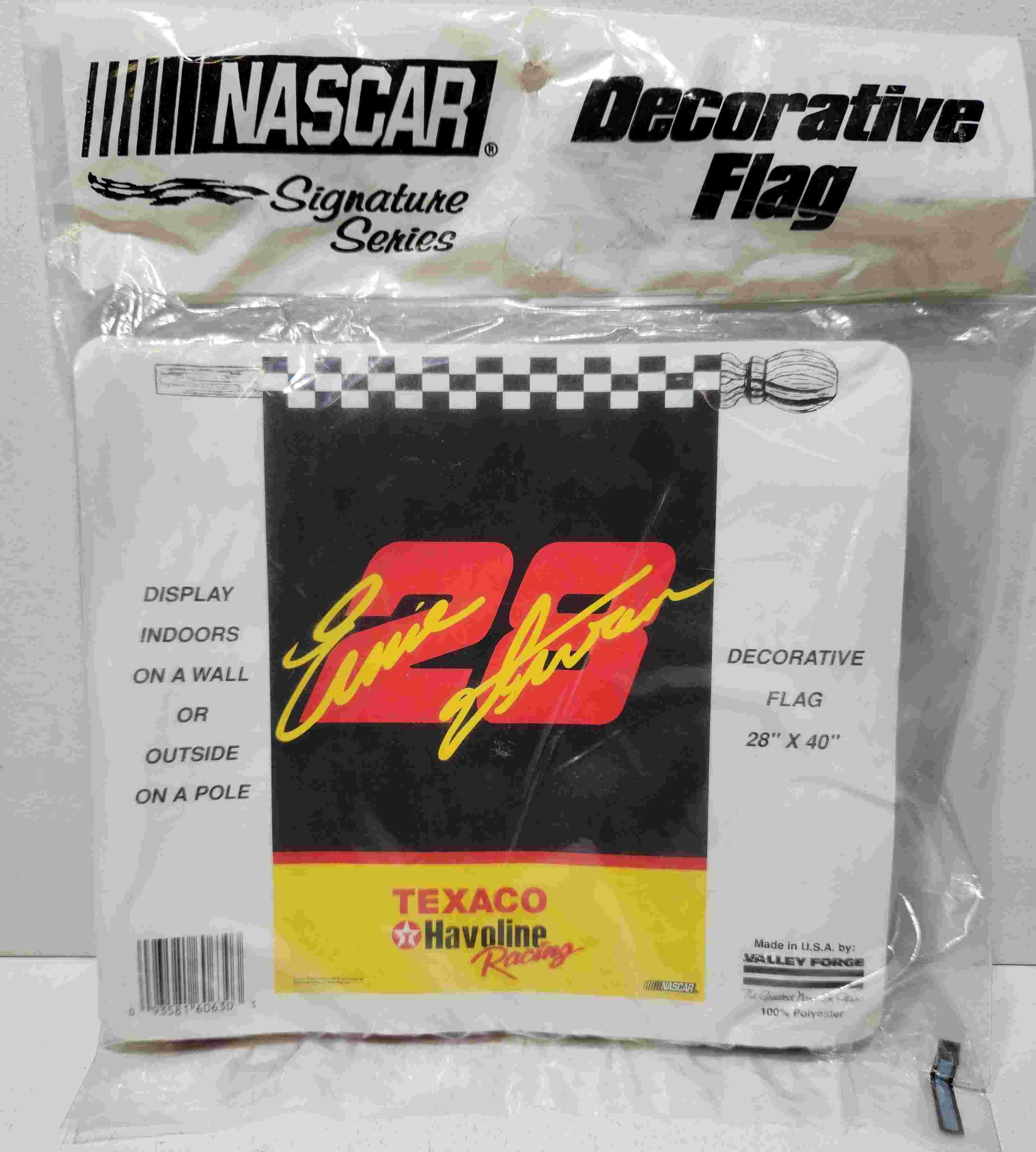 1996 Ernie Irvan Texaco pole flag