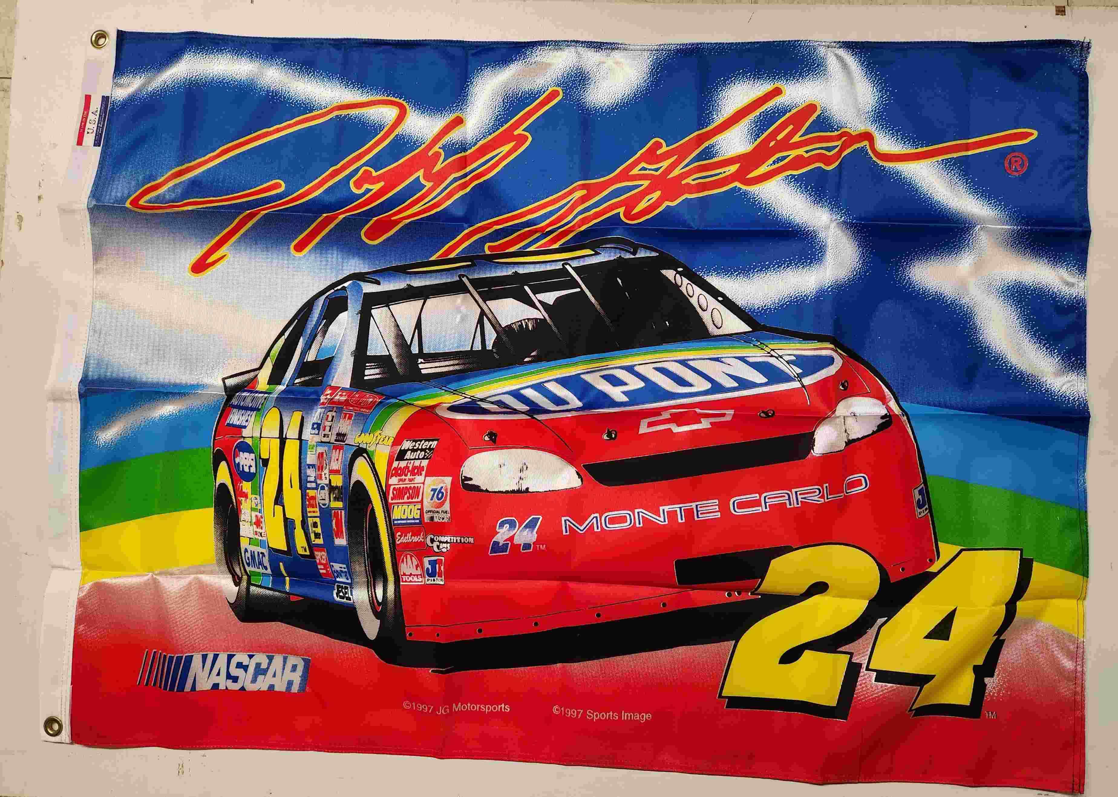 1997 Jeff Gordon Dupont fan flag