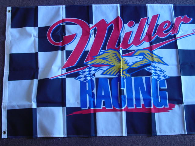 1997 Miller Racing flag/banner