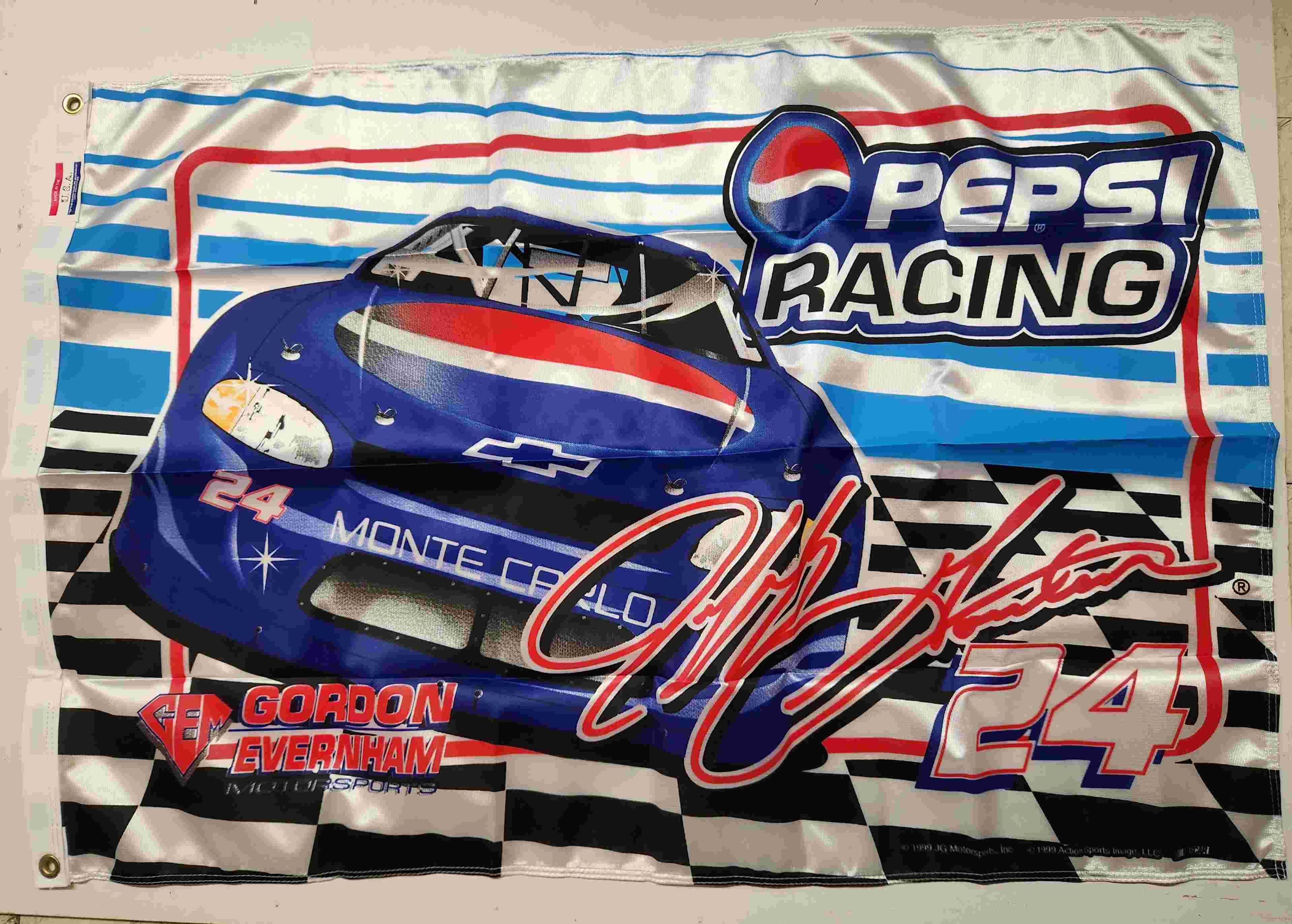 1999 Jeff Gordon Pepsi Racing fan flag