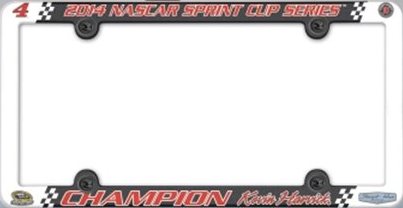 2014 Kevin Harvick "Sprint Cup Champion" Plastic License Plate Frame