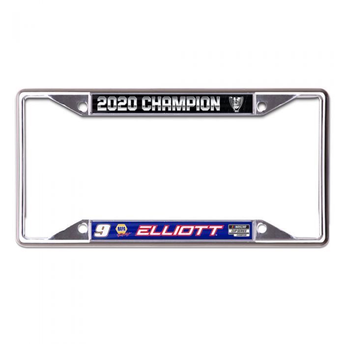 2020 Chase Elliott NAPA "NASCAR Cup Champion" license plate frame S/S printed