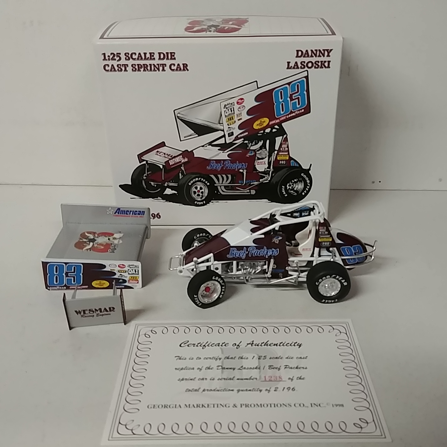 1998 Danny Lasoski 1/25th Beef Packers sprint car