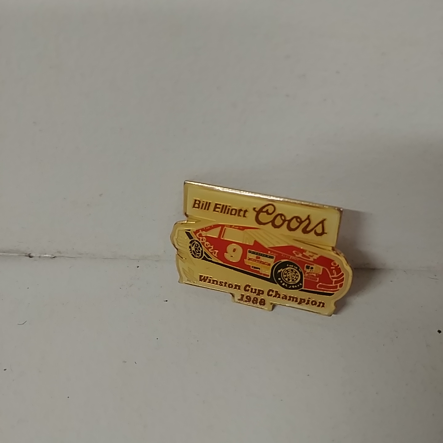 1988 Bill Elliott Coors "Winston Cup Champion" smaller hatpin