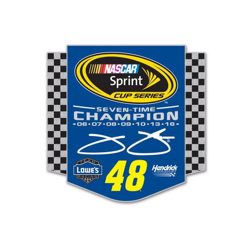 2016 Jimmie Johnson Lowe's 7-Time Champion Hatpin
