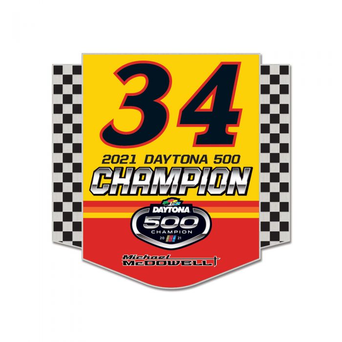  2021 Michael McDowell Love s Travel Stops Daytona 500 Win Hatpin