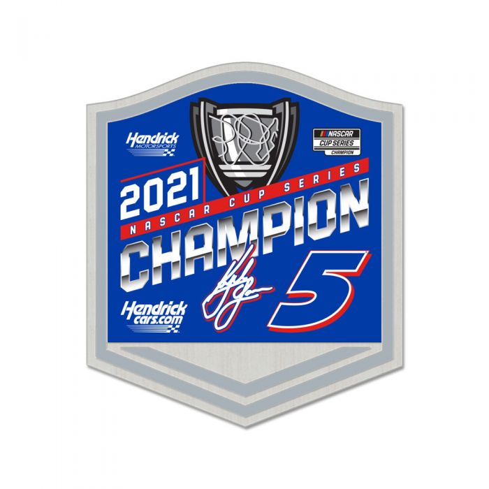 2021 Kyle Larson HendrickCars.com "NASCAR Cup Series Champion" hatpin