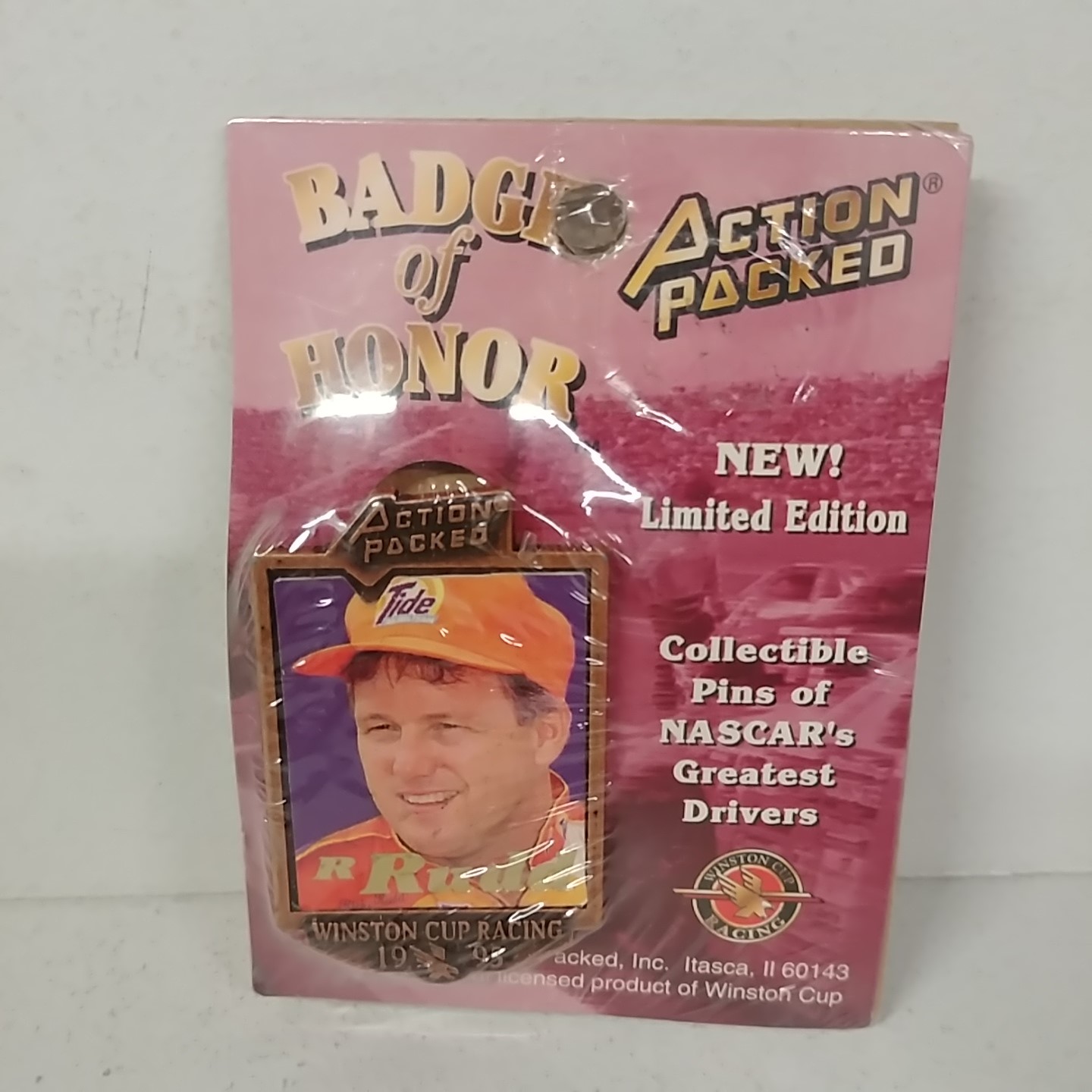 1995 Ricky Rudd Action Packed Badge of Honor pin