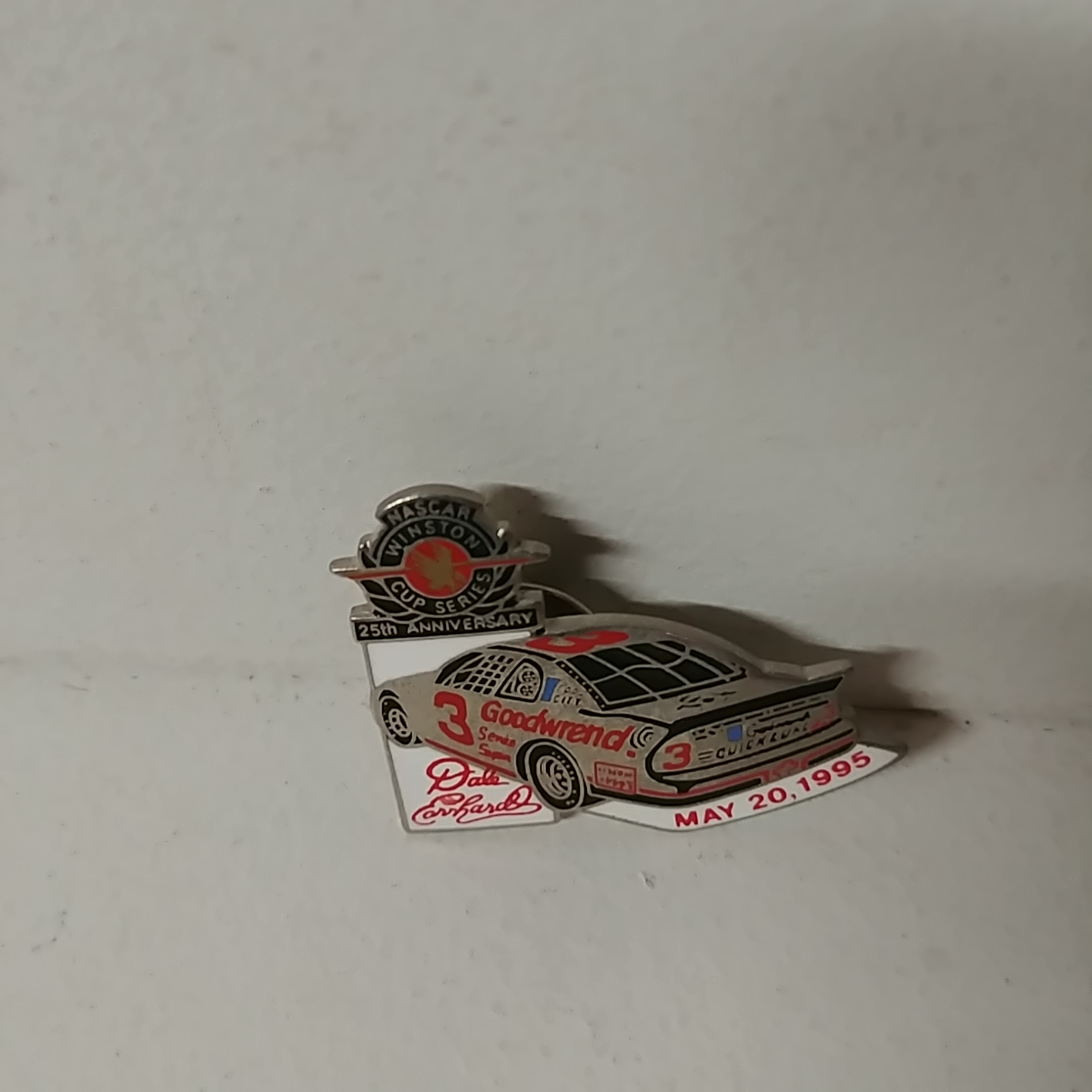 1995 Dale Earnhardt GMGW "Nascar Winston Cup 25th Anniversary" hatpin