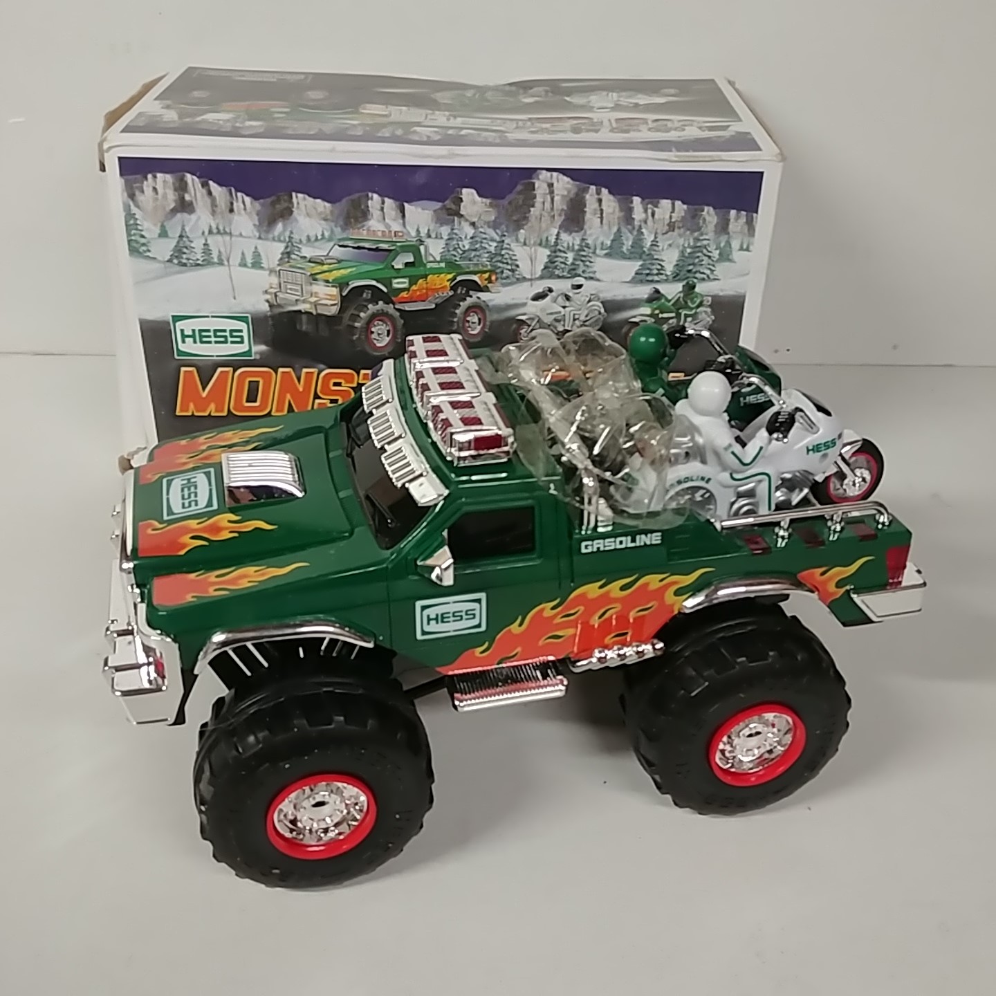 2007 Hess Monster Truck with Motorcycles