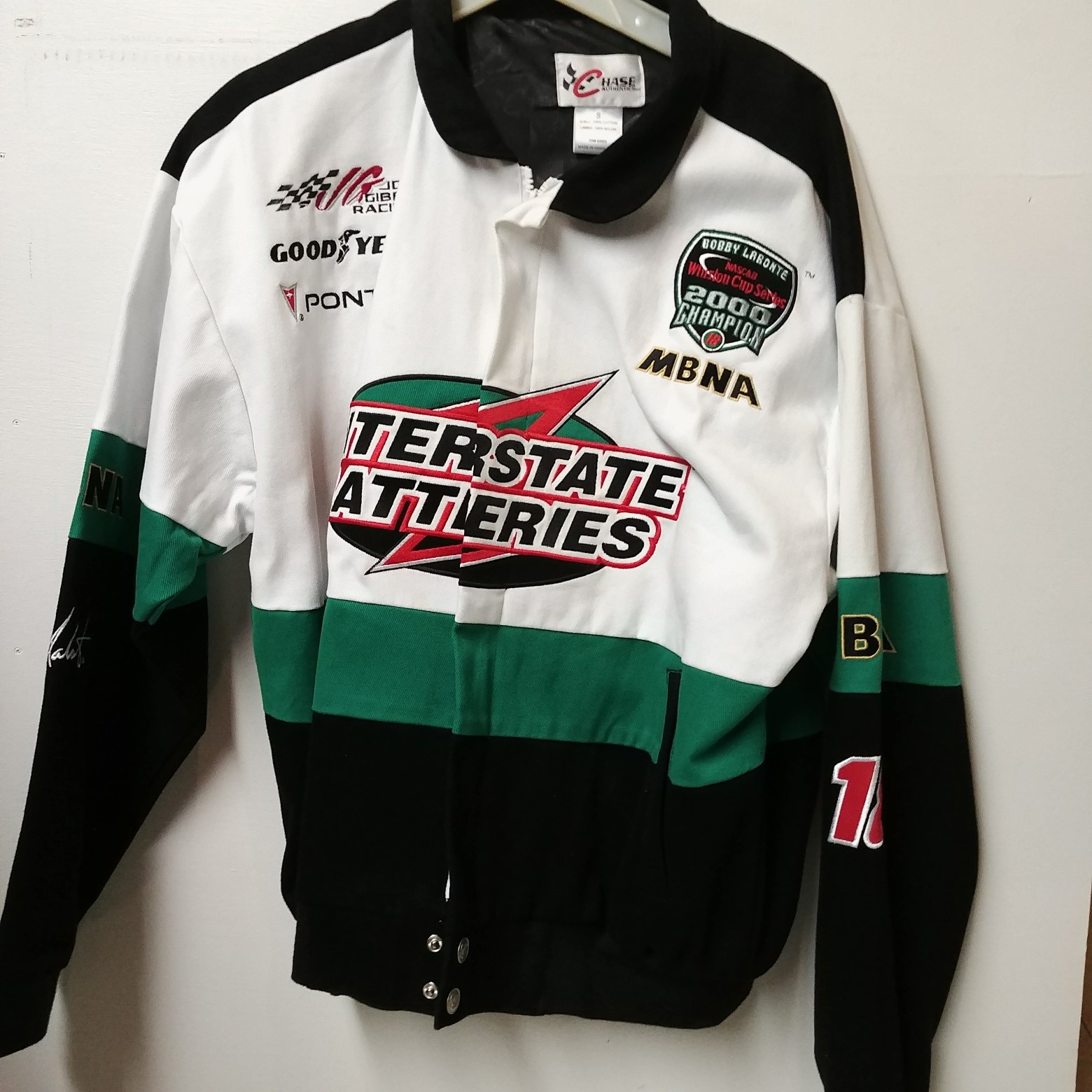 2000 Bobby Labonte Interstate Batteries "Winston Cup Champion" uniform jacket