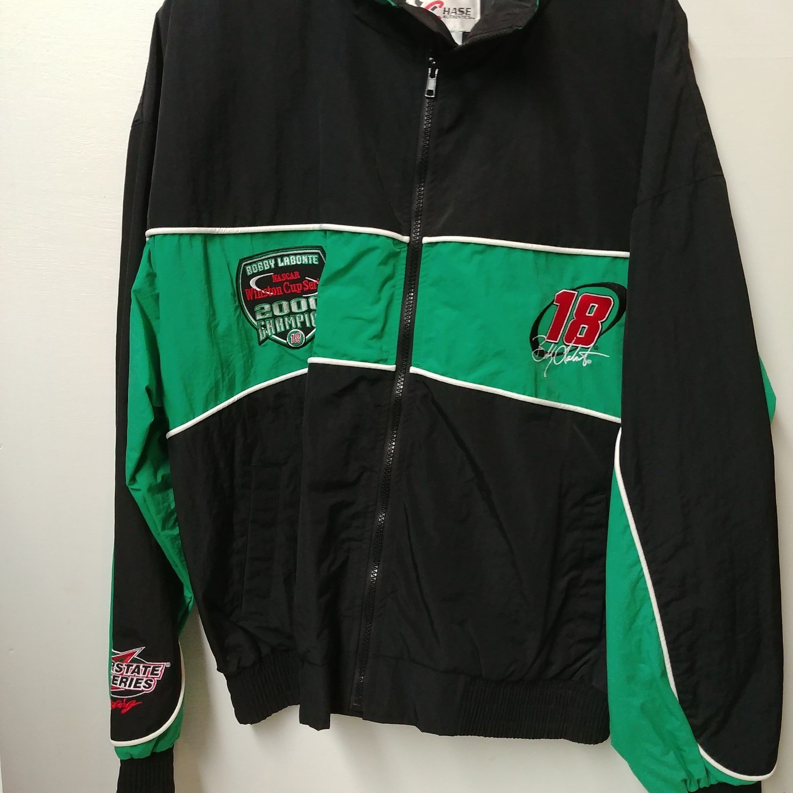 2000 Bobby Labonte Interstate Batteries "Winston Cup Champion" wind breaker jacket