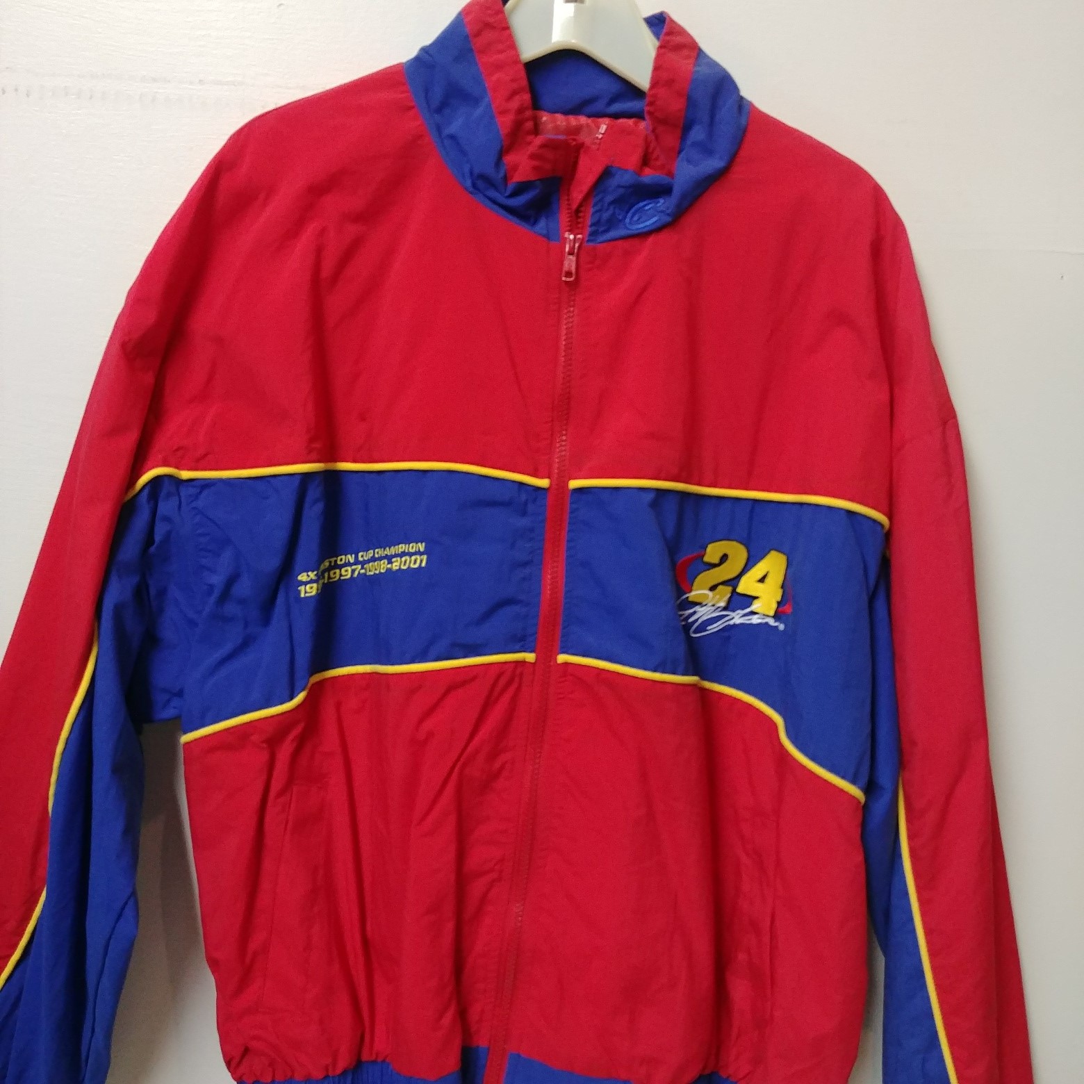 2001 Jeff Gordon "4 Time Winston Cup Champion" light weight jacket