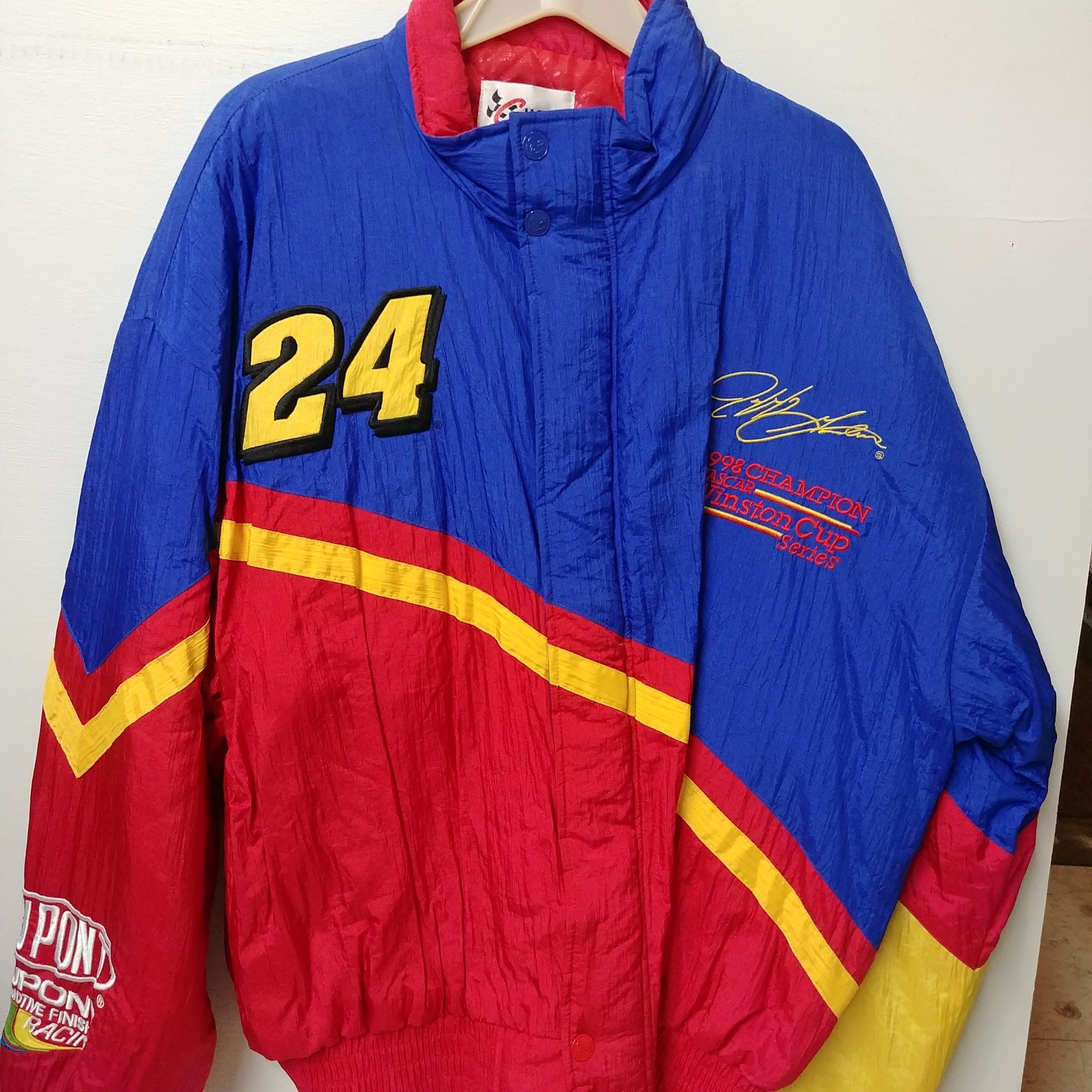 1998 Jeff Gordon Dupont "Winston Cup Champion" heavy weight jacket