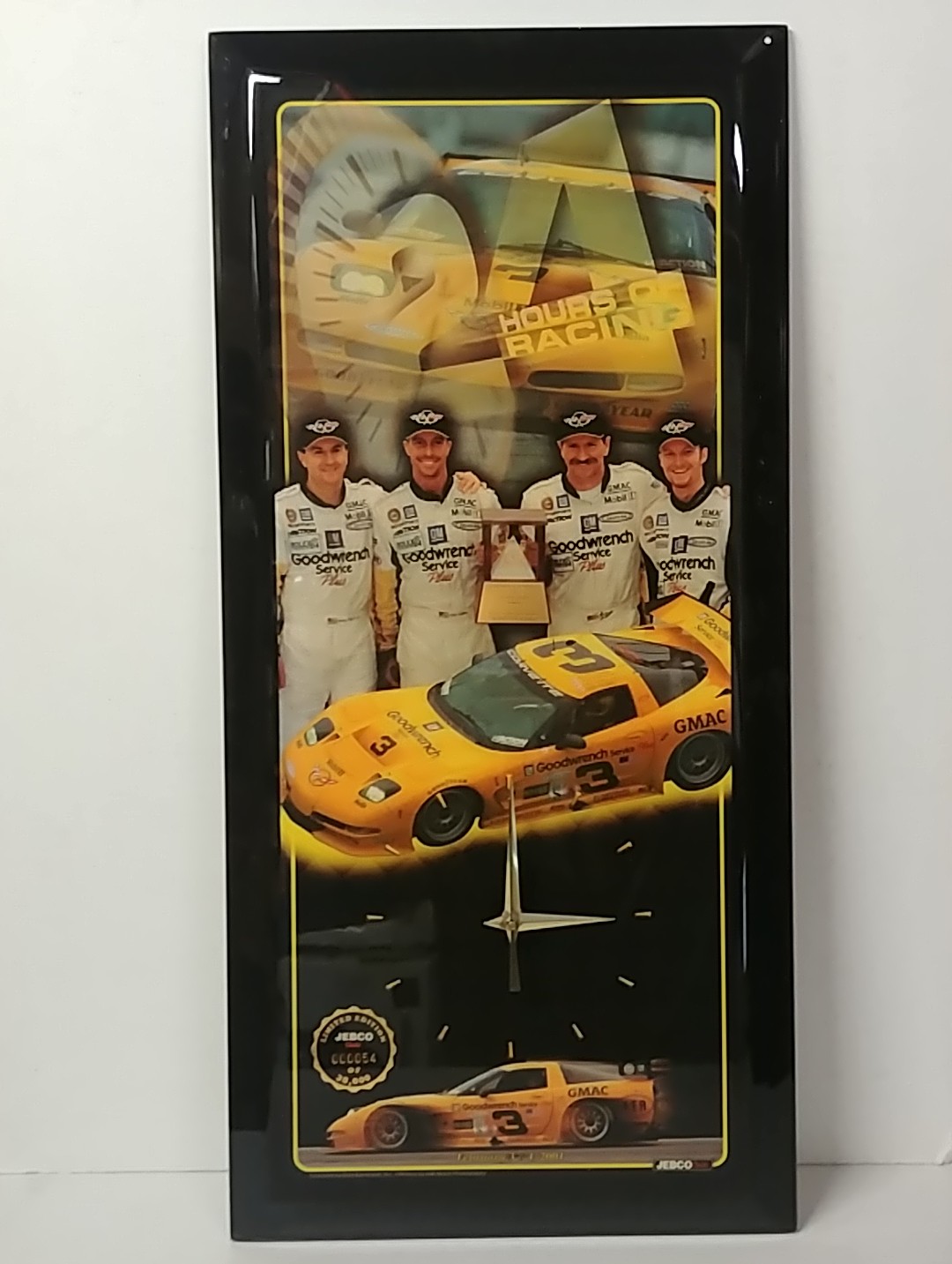 2001 Dale Earnhardt, Dale Earnhardt Jr, Andy Pilgrim, Kerry Collins Rolex 24 Hours at Daytona Jebco clock