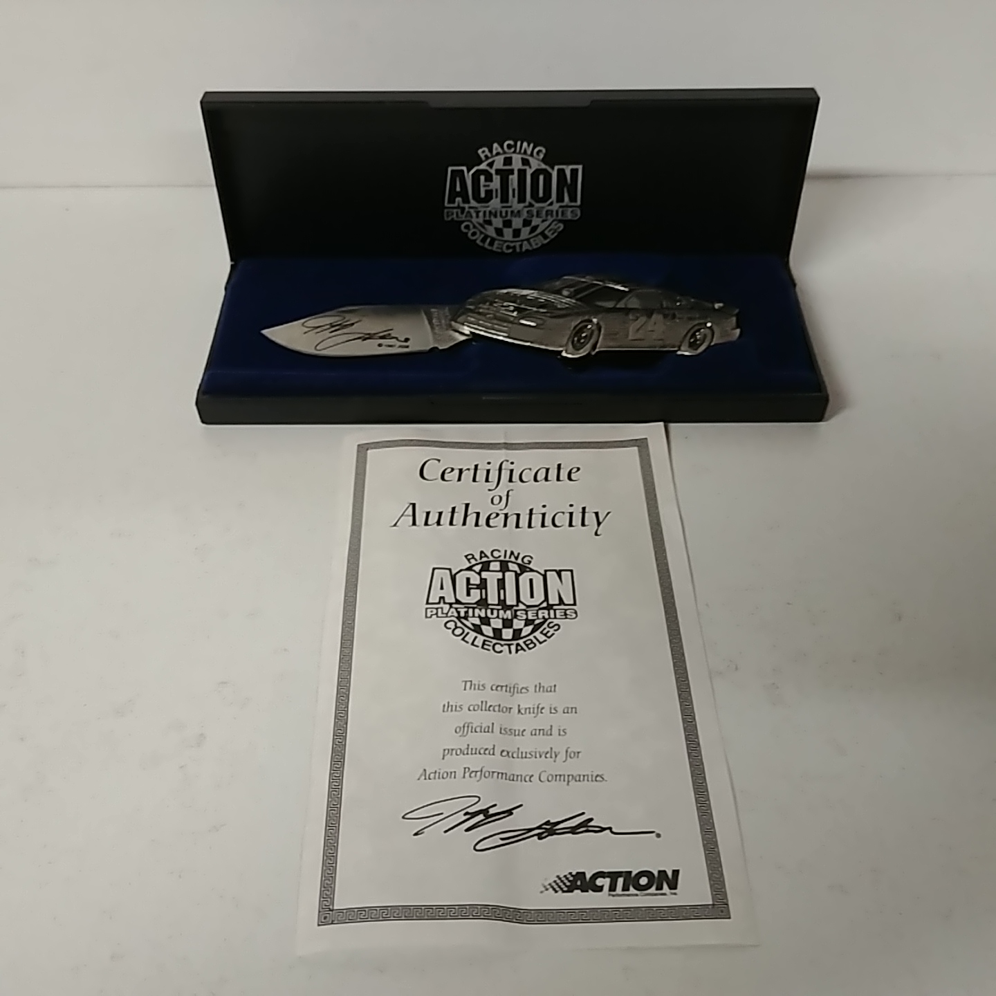 1998 Jeff Gordon Dupont "Silver Collection" knife