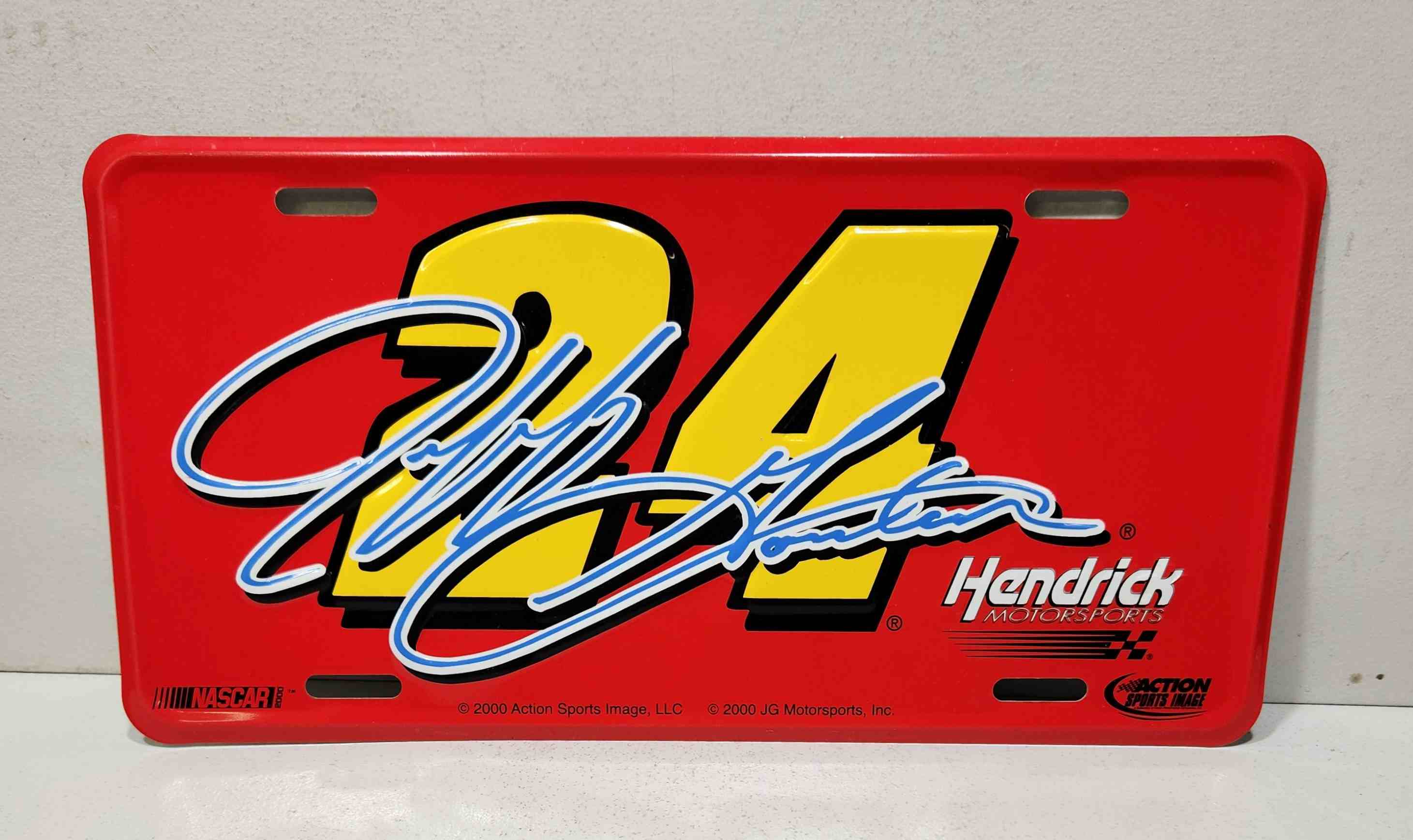 2000 Jeff Gordon Big 24 with Signature metal license plate