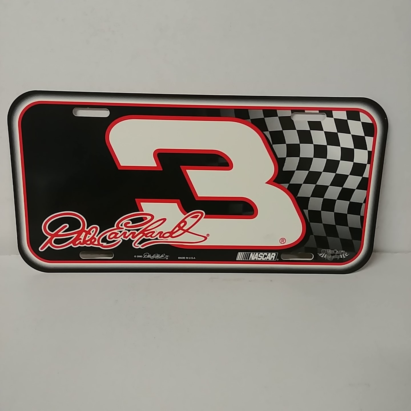 2000 Dale Earnhardt Goodwrench "Number 3" plastic license plate