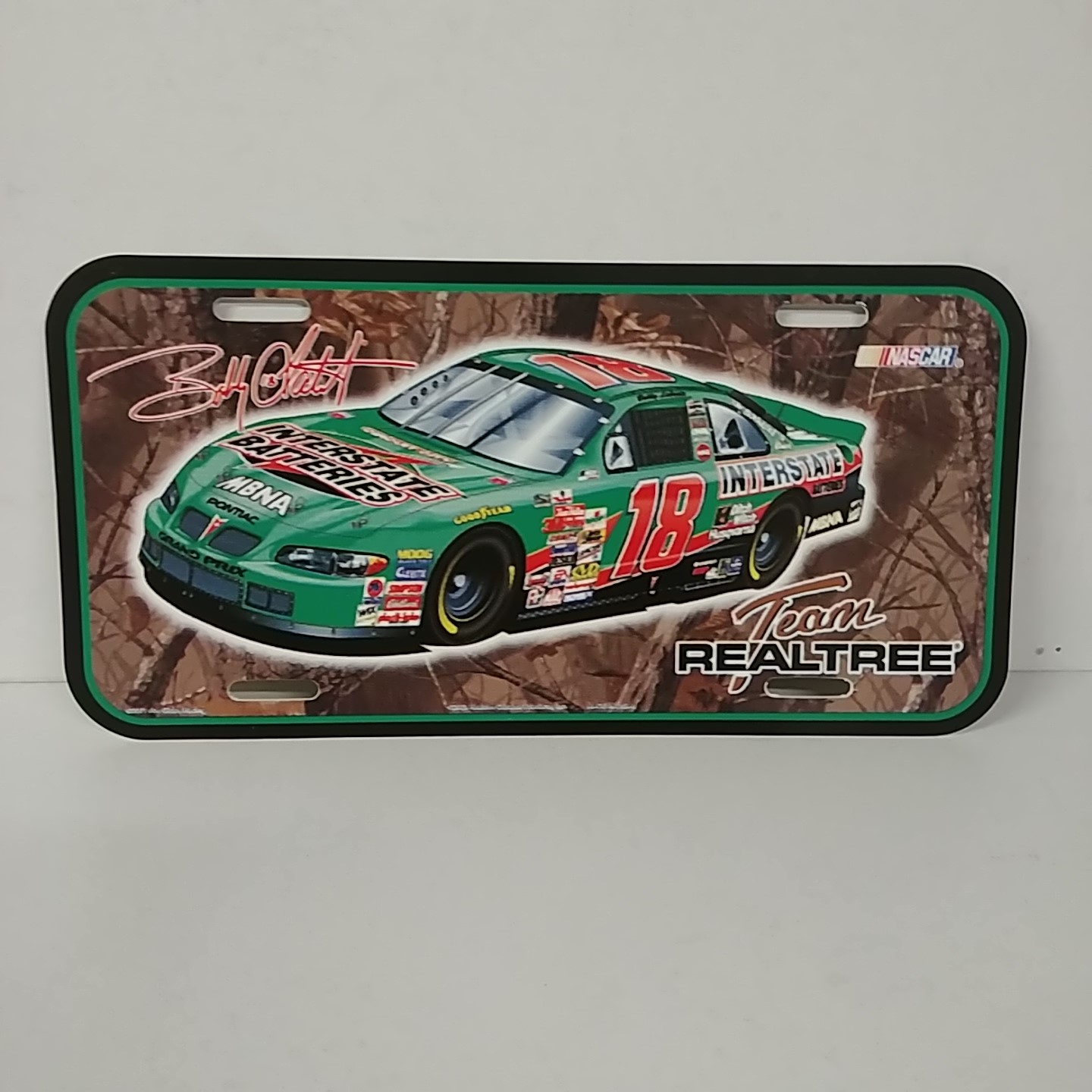 2001 Bobby Labonte Interstate Batteries "Camo" plastic license plate