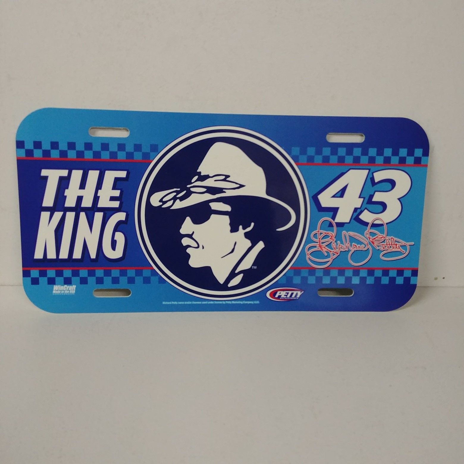 2003 Richard Petty "The King" plastic license plate