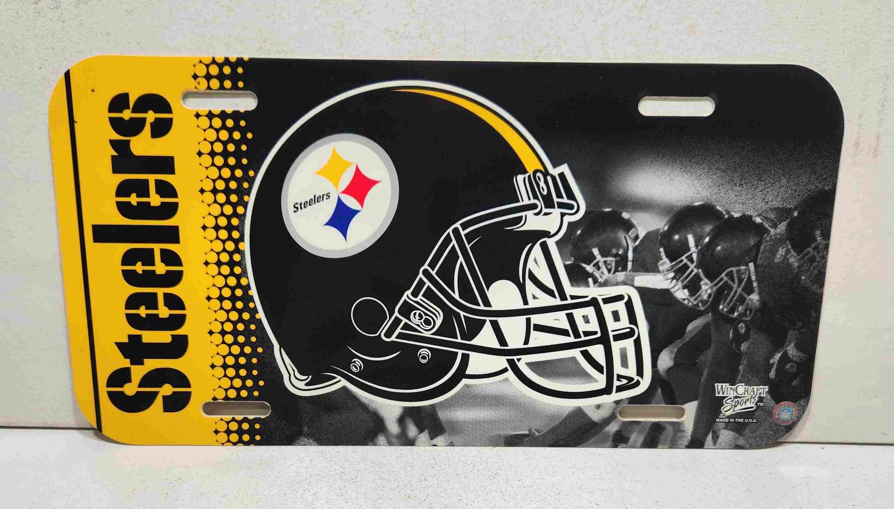2003 Pittsburgh Steelers plastic license plate