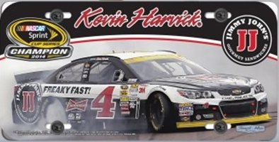 2014 Kevin Harvick Jimmy John's "Sprint Cup Champion" License Plate
