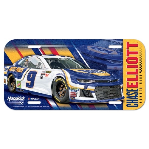 2018 Chase Elliott Napa license plate