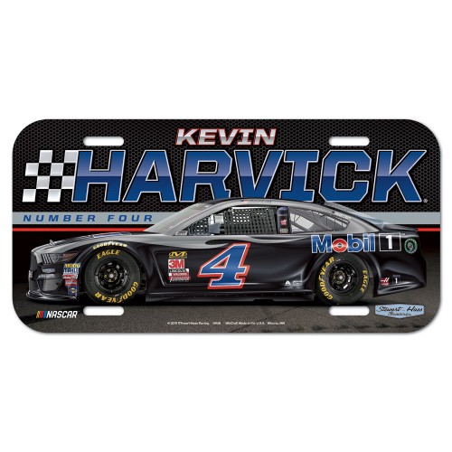 2019 Kevin Harvick Mobil1 plastic license plate