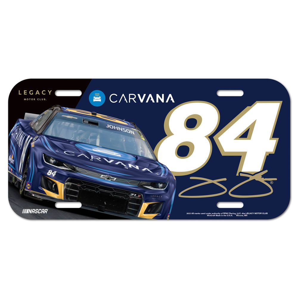 2023 Jimmie Johnson Carvana license plate