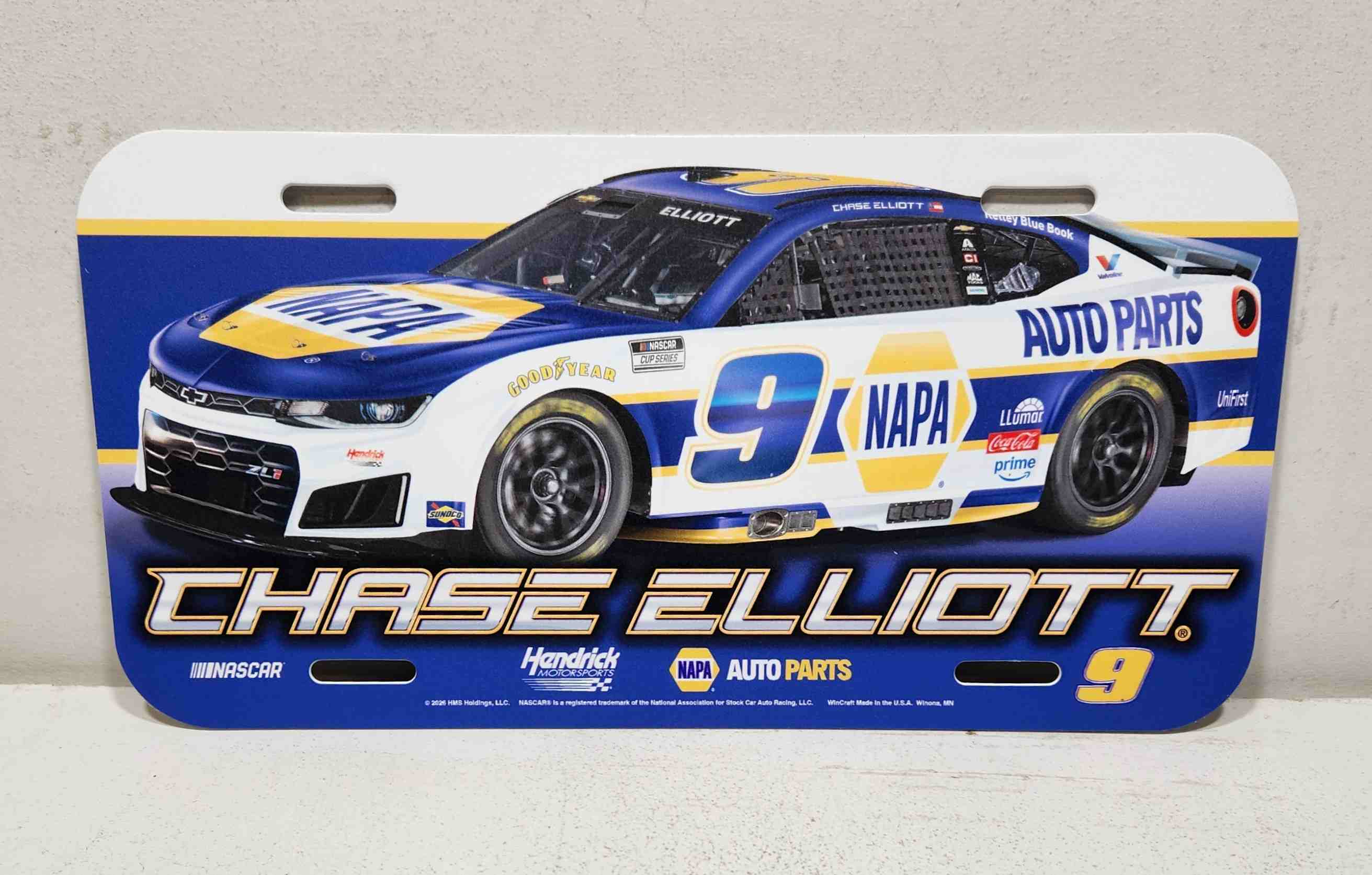 2026 Chase Elliott NAPA Plastic License Plate