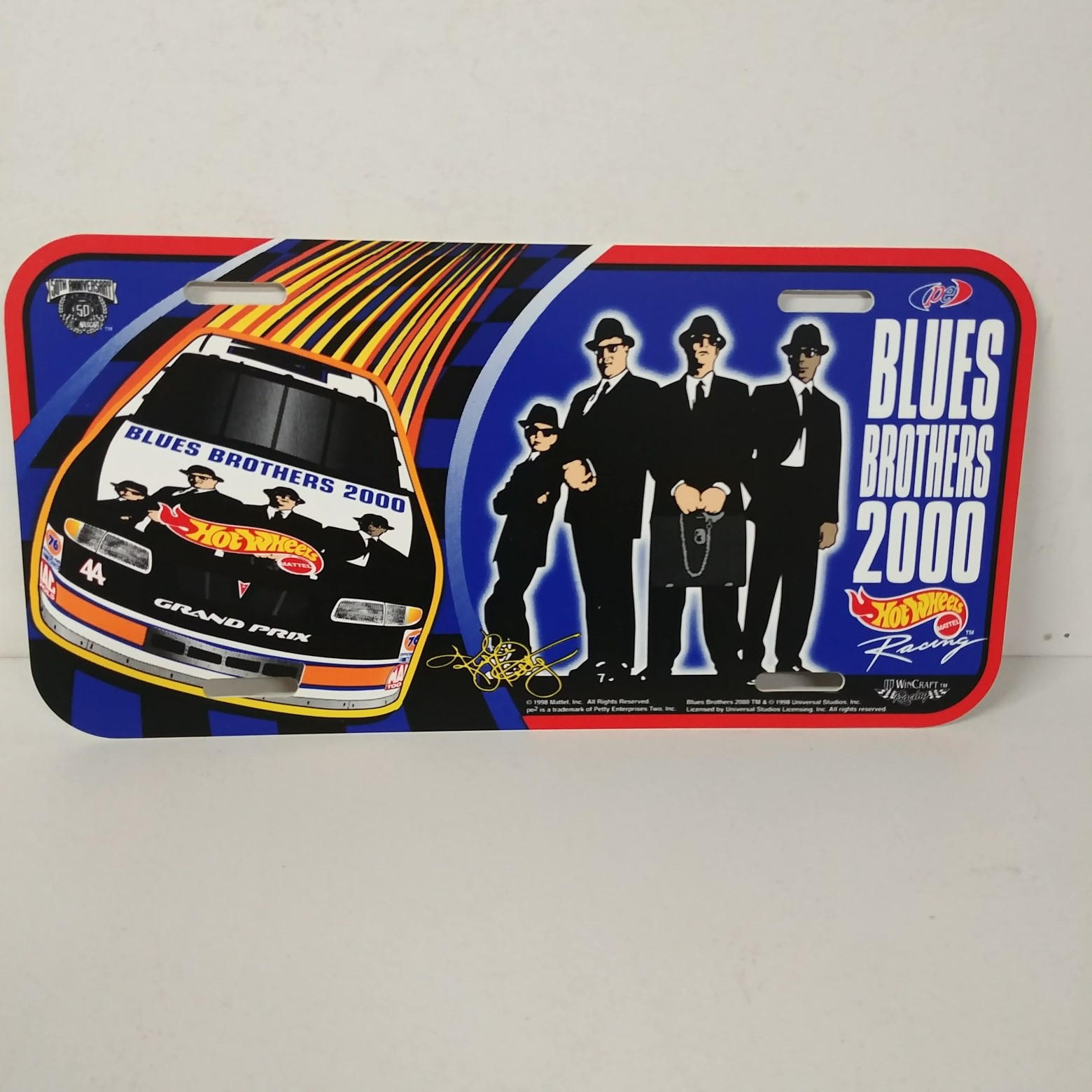 1998 Kyle Petty Blues Brothers 2000 plastic license plate