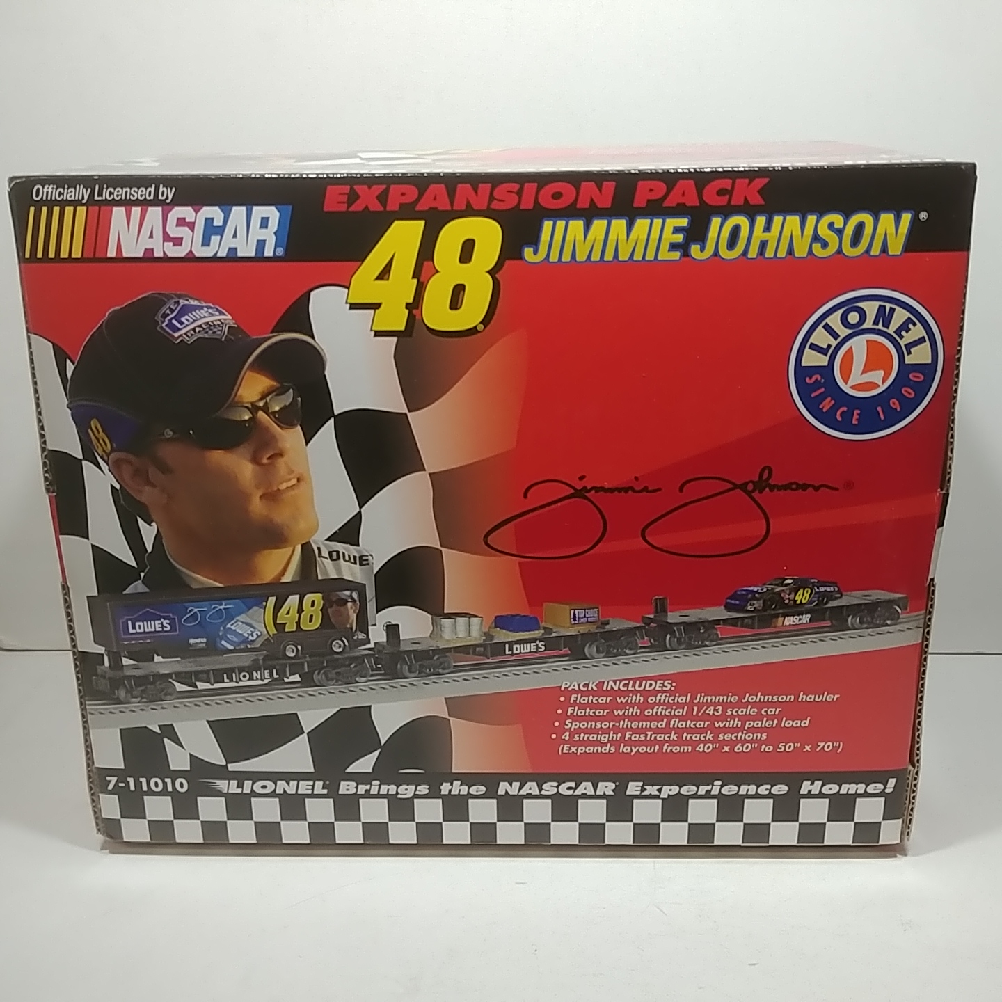 2006 Jimmie Johnson Lionel 3 Car Expansion Set