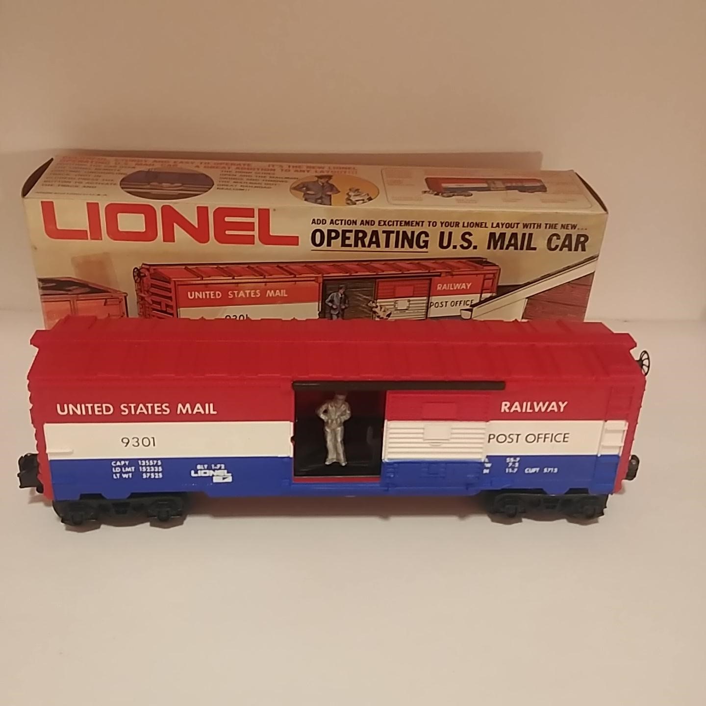 1973-84 Lionel 9301 US Mail Operating Boxcar