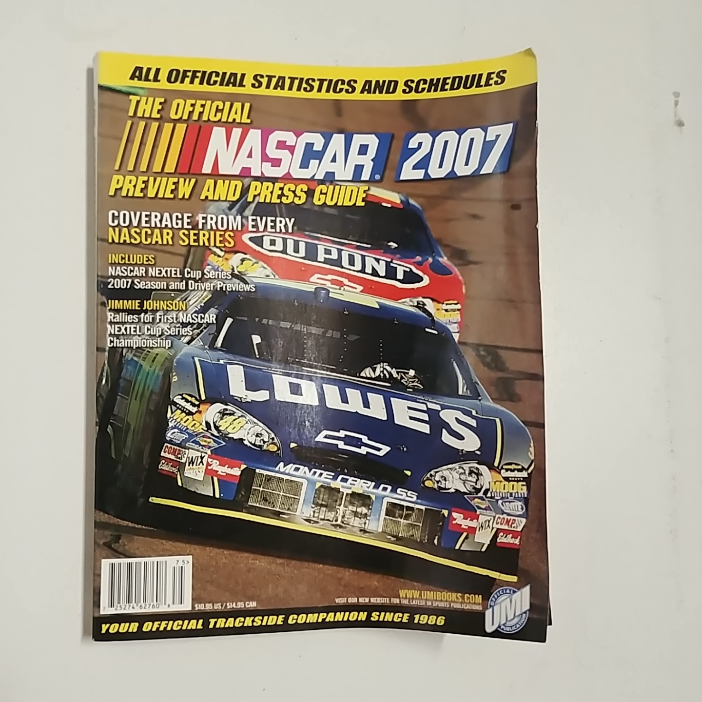 2007 Preview and Press Guide Johnson on Cover