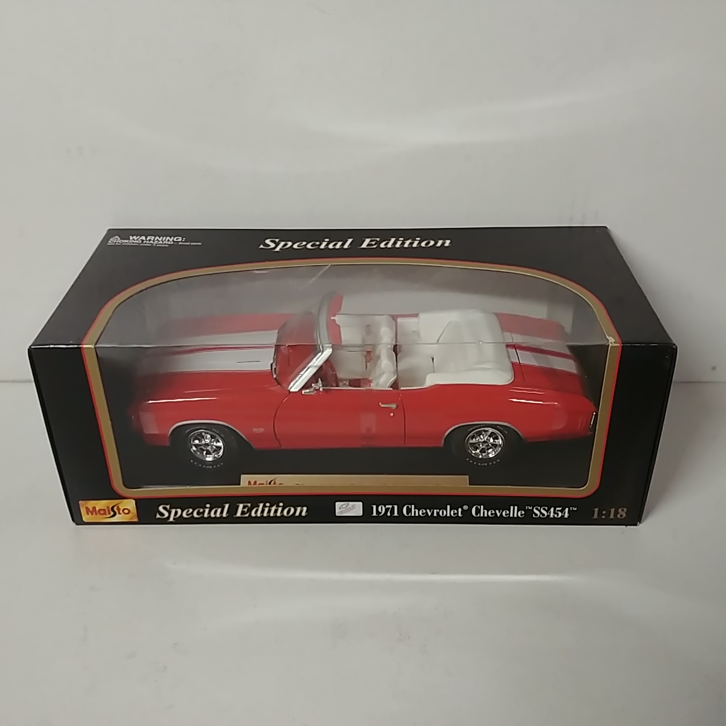 1971 Chevrolet 1/18th Chevelle SS 454 Convertible Red