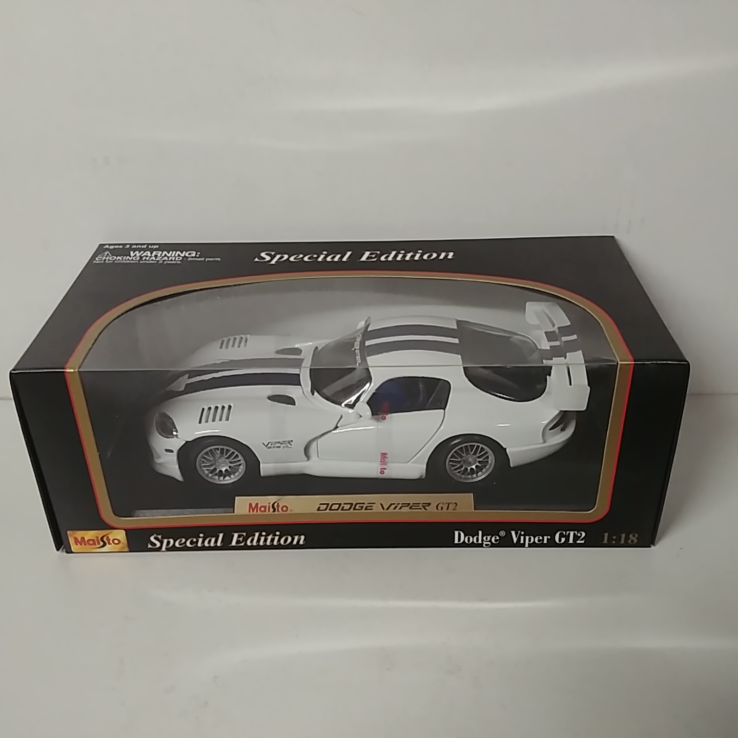 1999 Dodge 1/18th Viper GT2 White