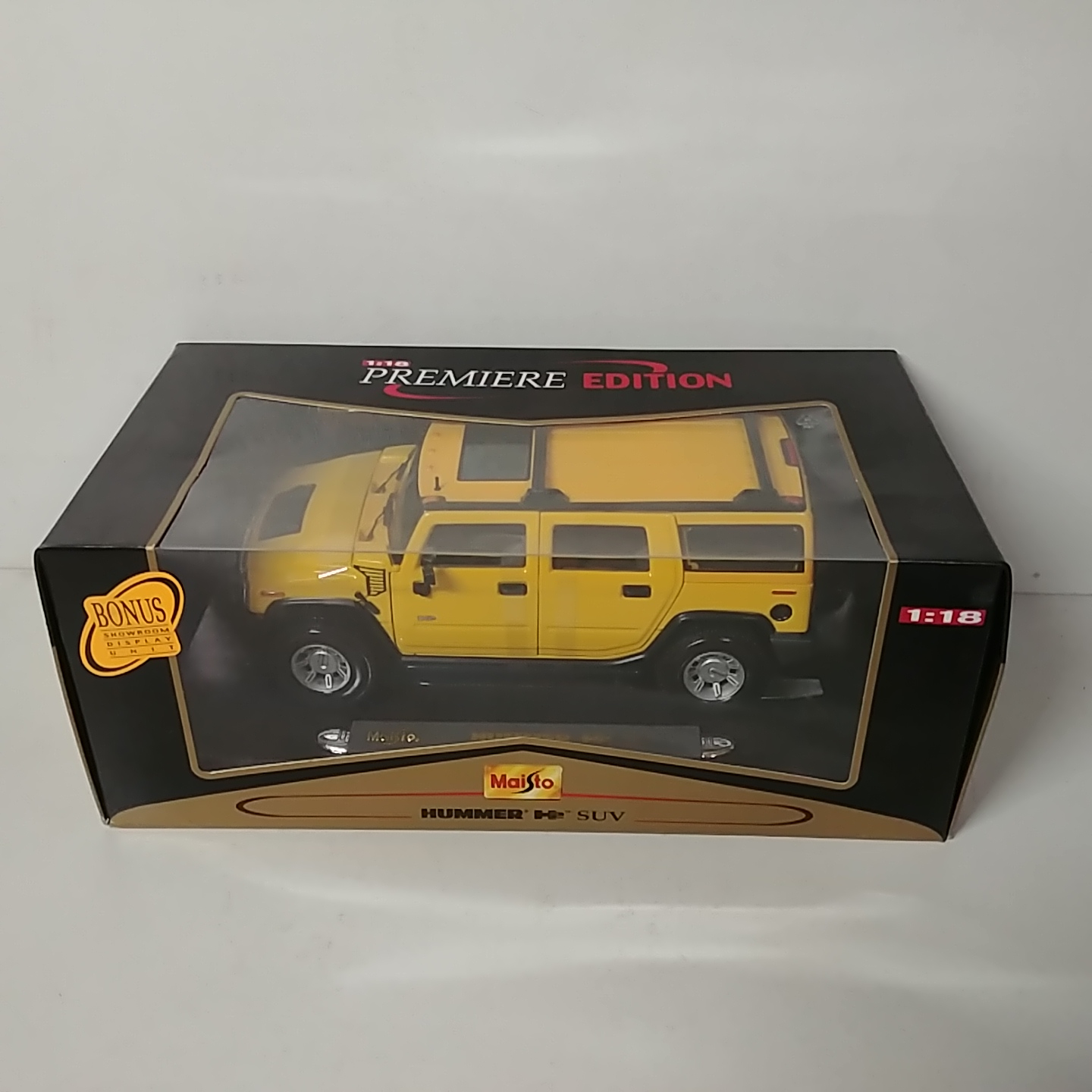 2003 Hummer 1/18th H2 SUV Yellow