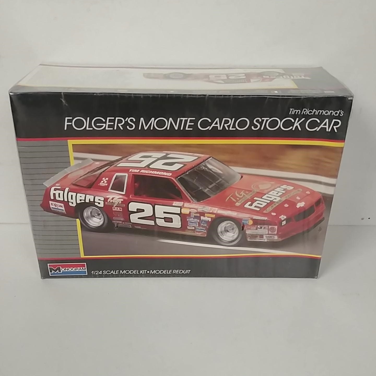 1986 Tim Richmond 1/24th Folgers Monte Carlo model kit by Monogram