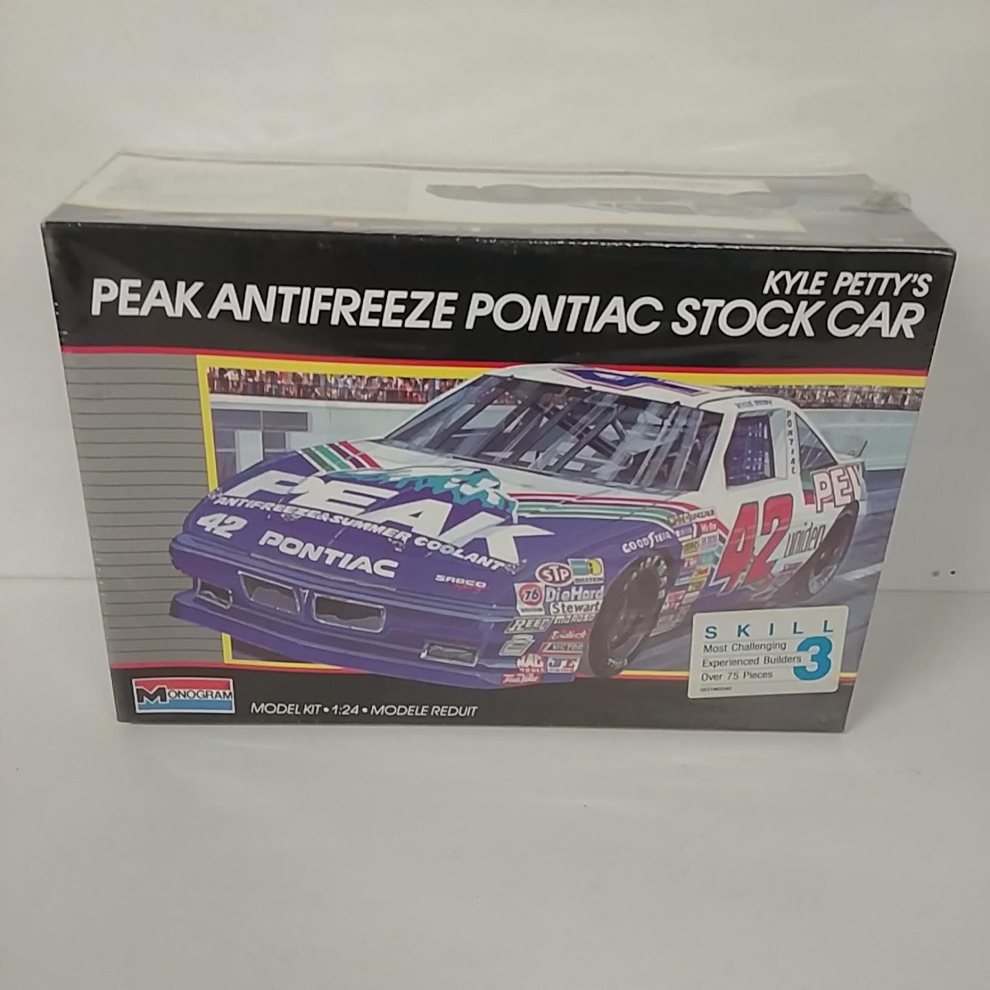 1989 Kyle Petty 1/24th Peak Anti-Freeze Pontaic model kit by Monogram