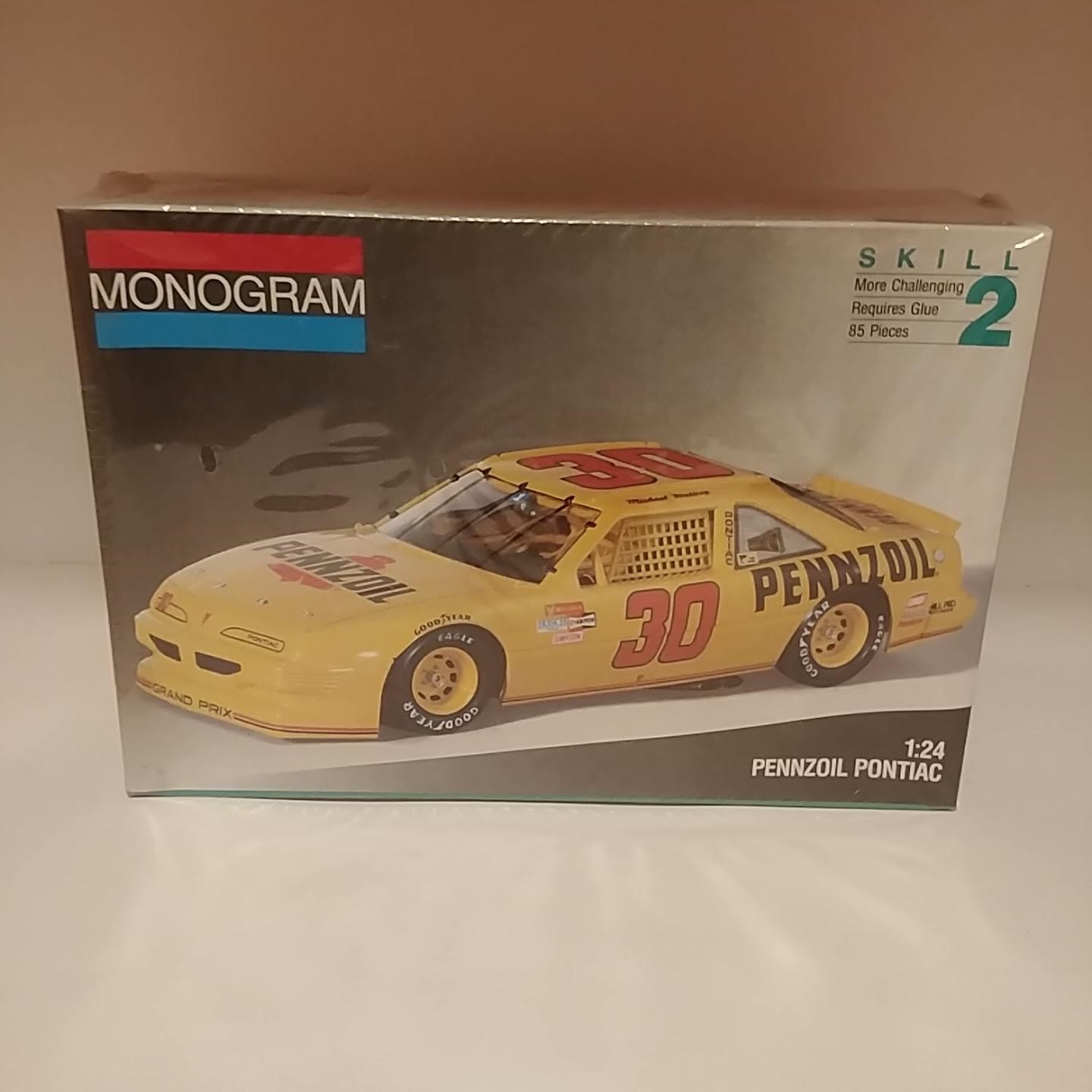 1991 Michael Waltrip 1/24th Pennzoil Pontiac model kit by Monogram