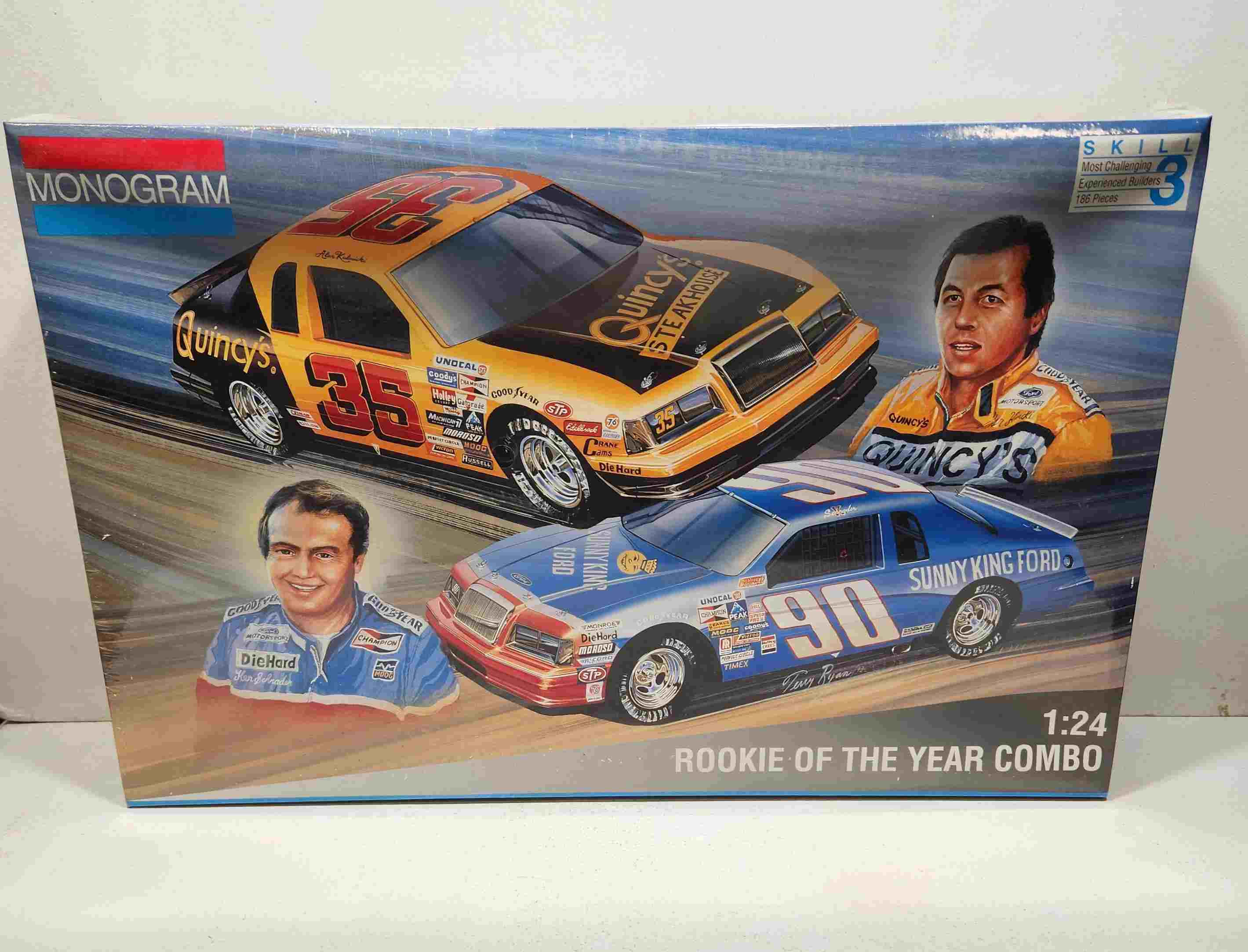 1985/1986 Ken Schraeder/Alan Kulwicki 1/24th Rookie of the Year Combo model kit by Monogram