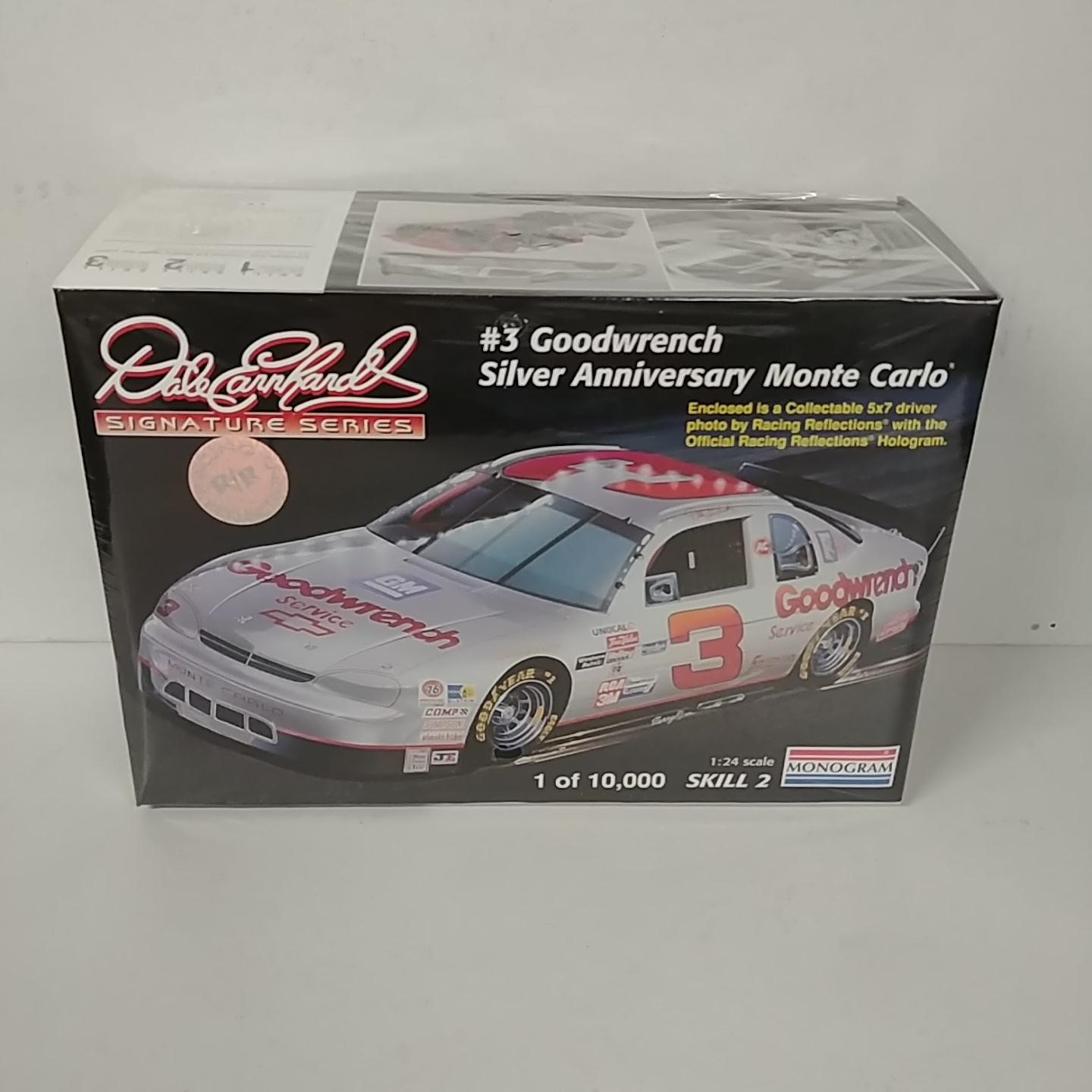 1995 Dale Earnhardt 1/24th GM Goodwrench "Silver Select" Monte Carlo model kit by Monogram