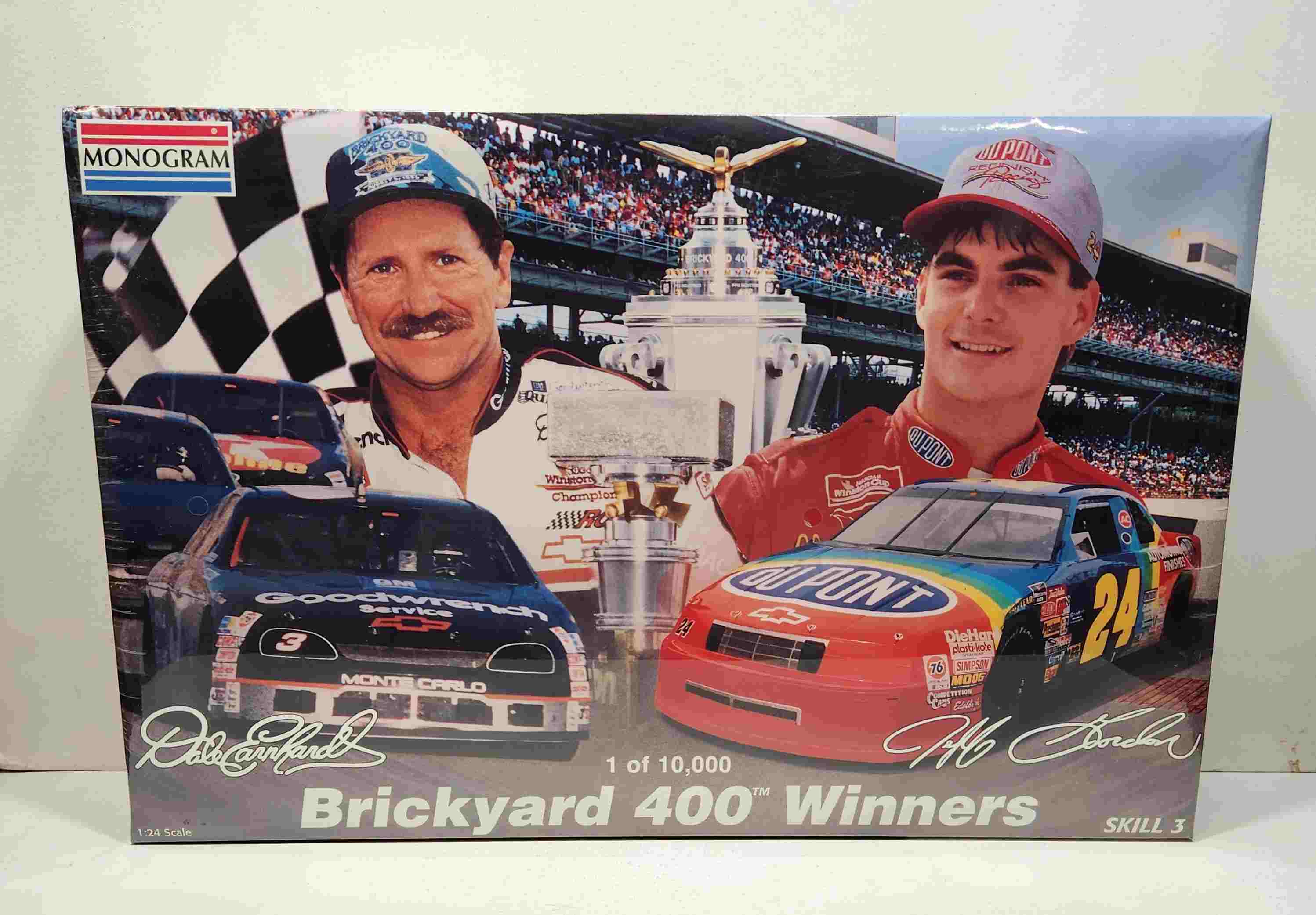 1994-95 Dale Earnhardt Jeff Gordon 1/24th Brickyard Winners model kit by Monogram