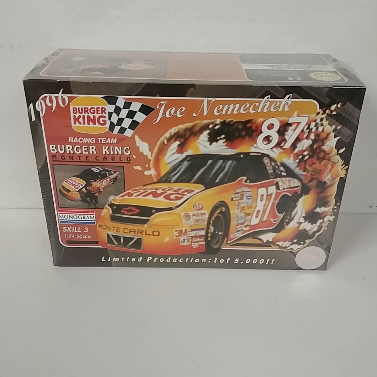 1996 Joe Nemechek 1/24th Burger King Monte Carlo model kit by Monogram