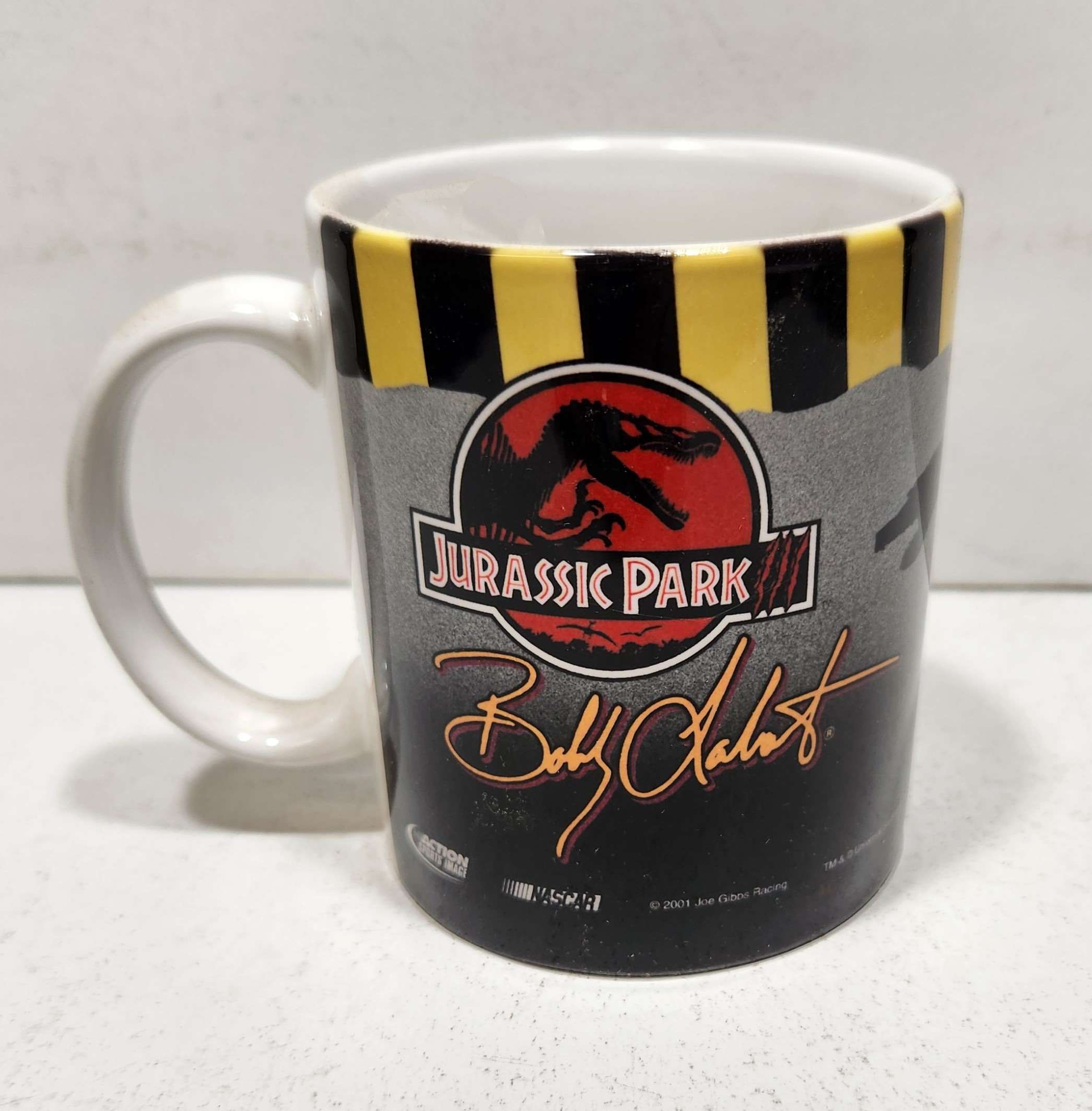 2001 Bobby Labonte Interstate Batteries "Jurassic Park" collectors mug