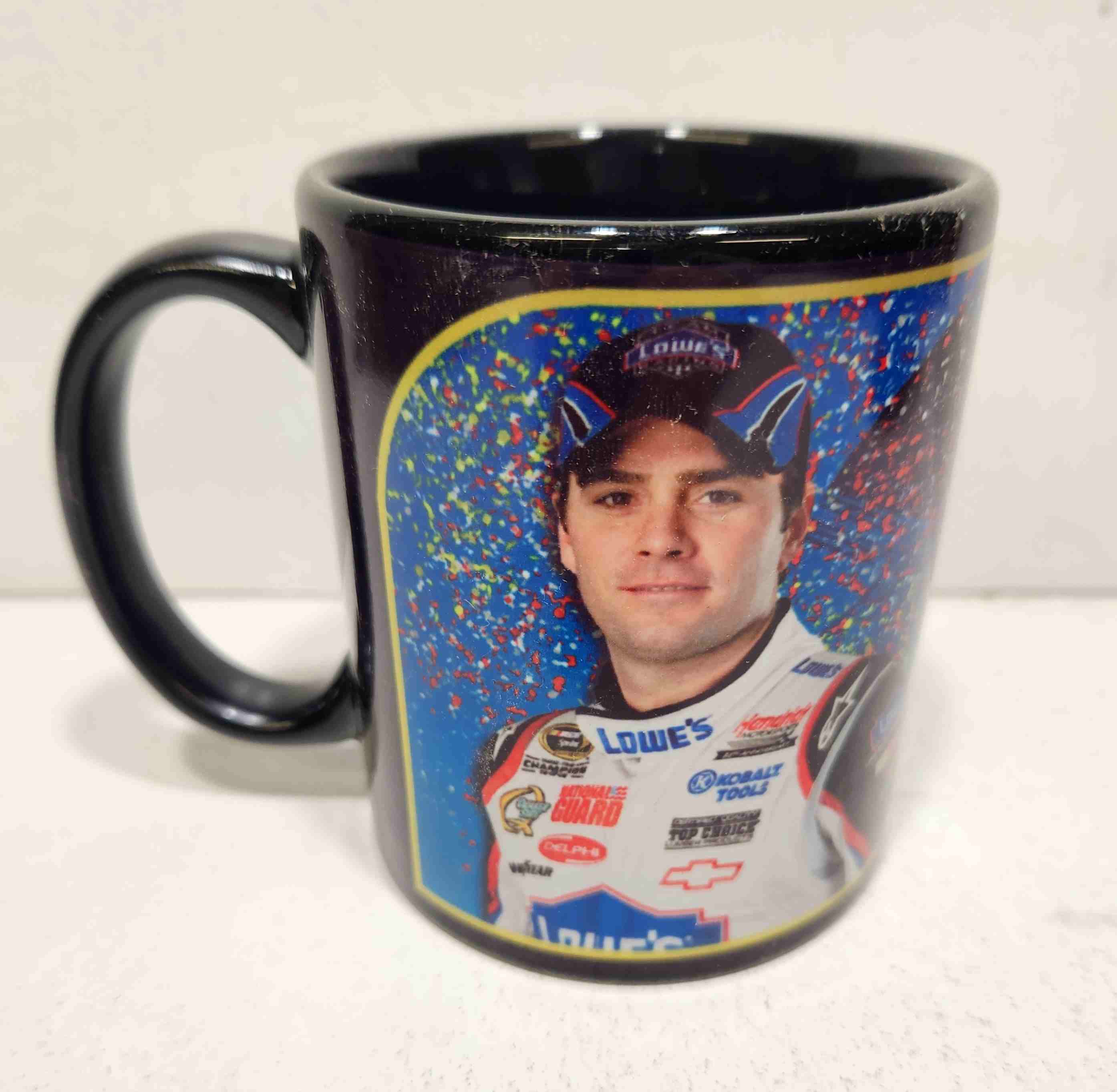 2009 Jimmie Johnson Lowe's 4 Time Champion collectors mug
