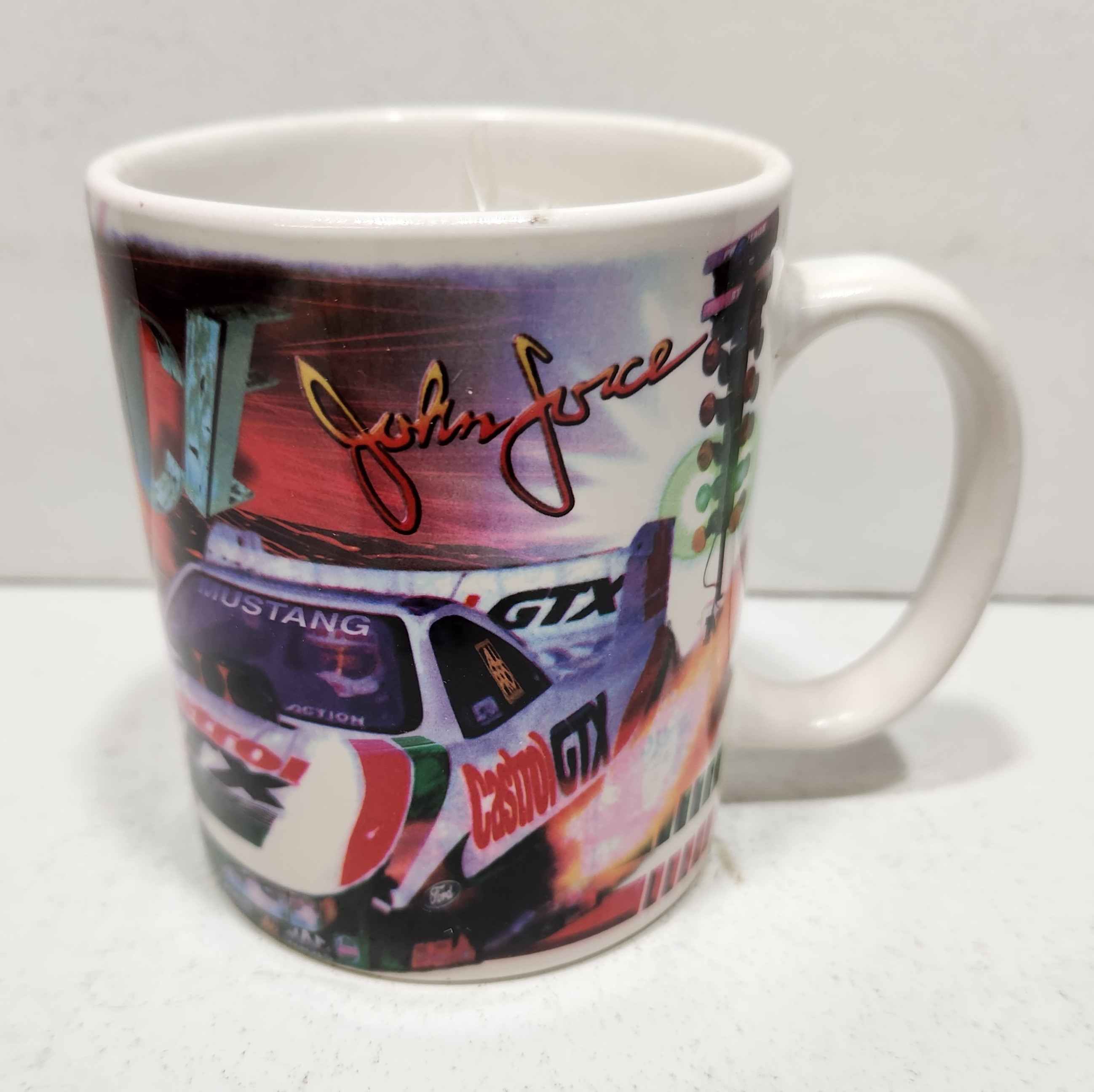 1997 John Force Castrol collectors mug
